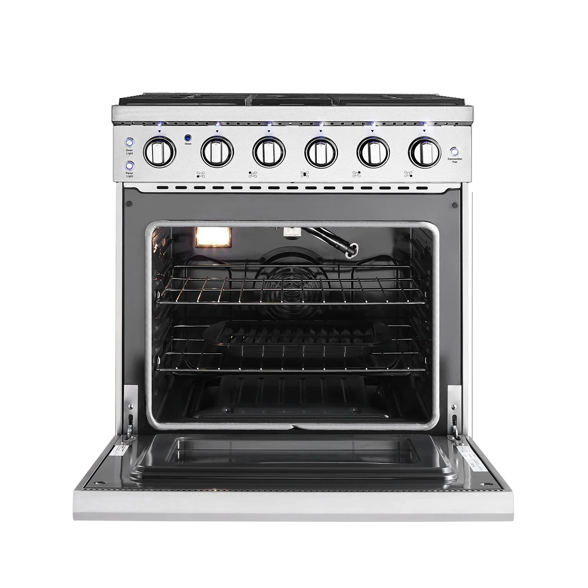 Empava 30-Inch Pro-Style Slide-In Single Oven Gas Range in Stainless Steel (EMPV-30GR10) - Image 3