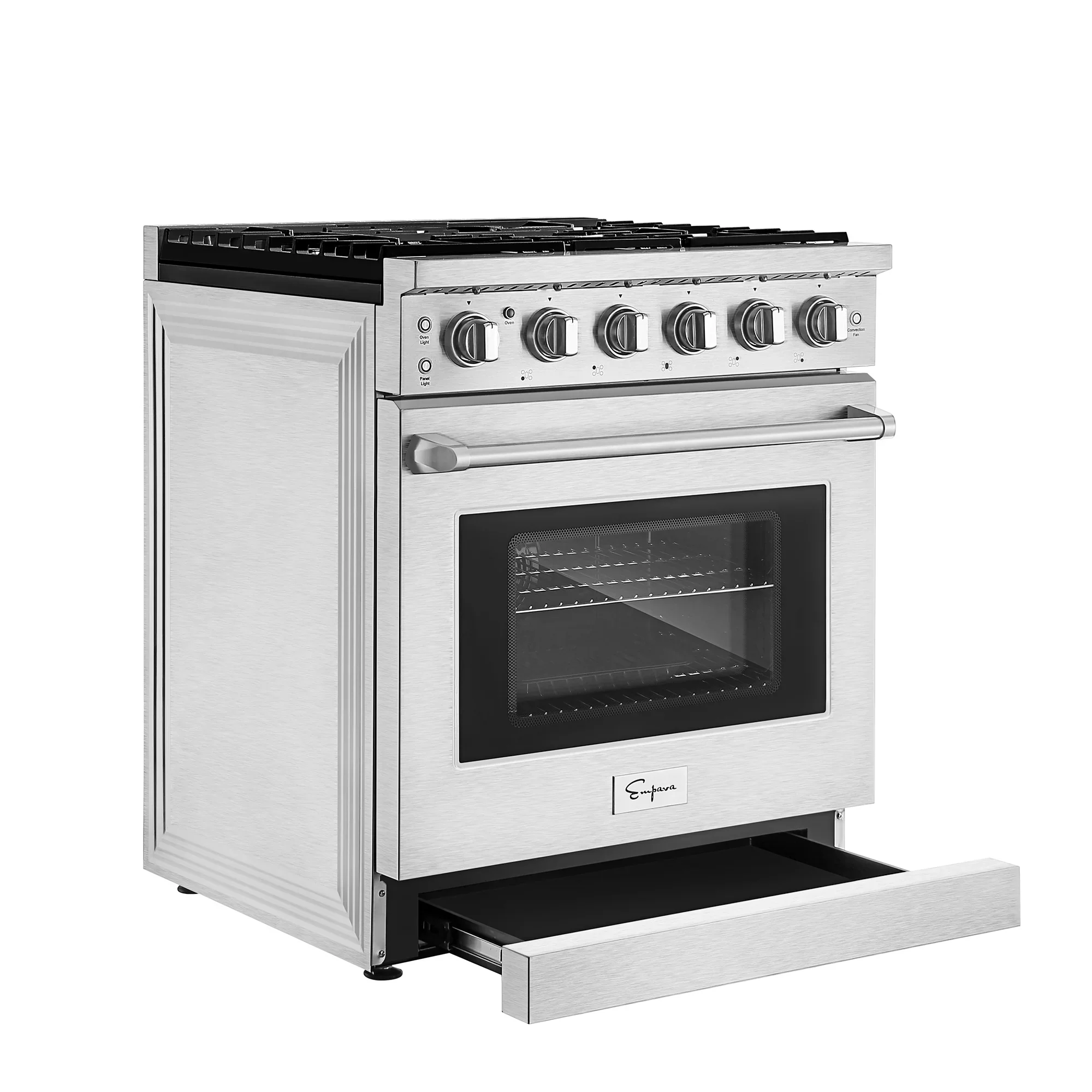 Empava 30-Inch Pro-Style Slide-In Single Oven Gas Range in Stainless Steel (EMPV-30GR10) - Image 4