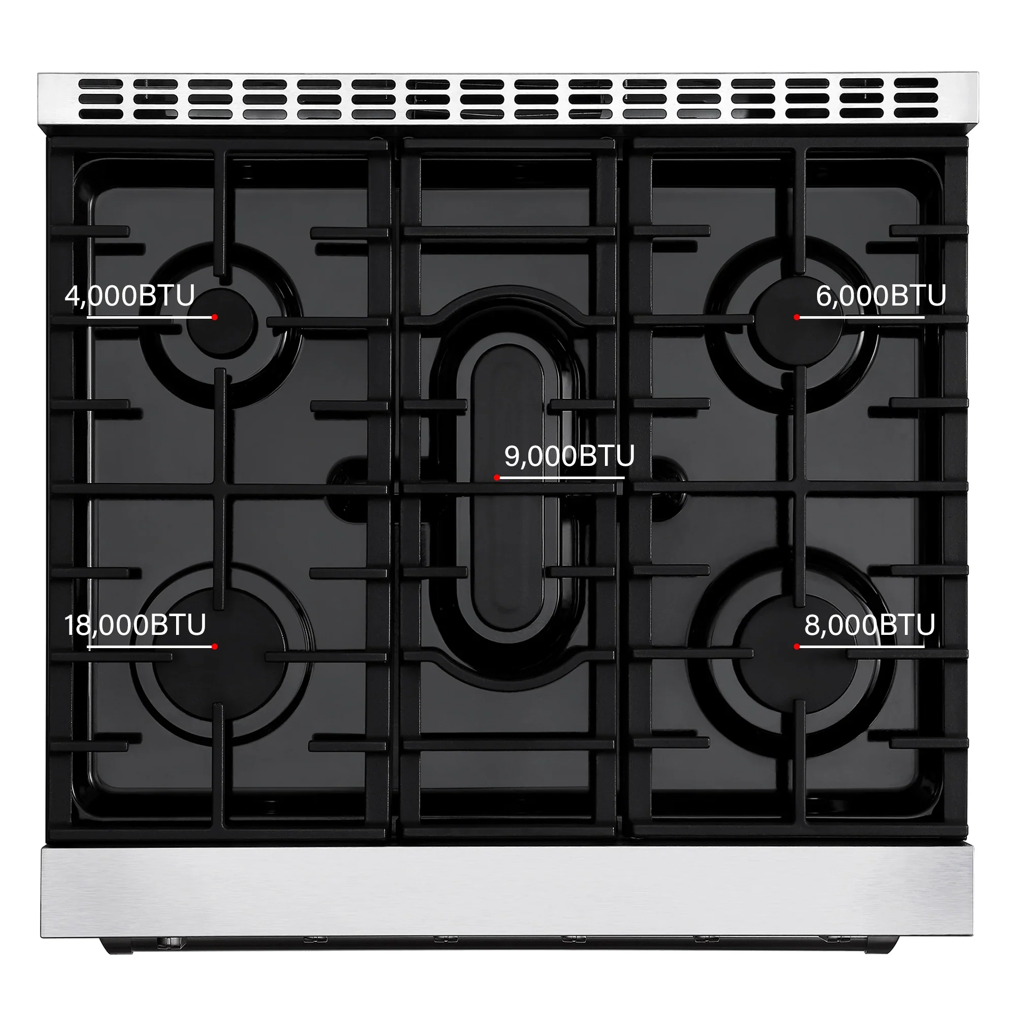 Empava 30-Inch Pro-Style Slide-In Single Oven Gas Range in Stainless Steel (EMPV-30GR10) - Image 7