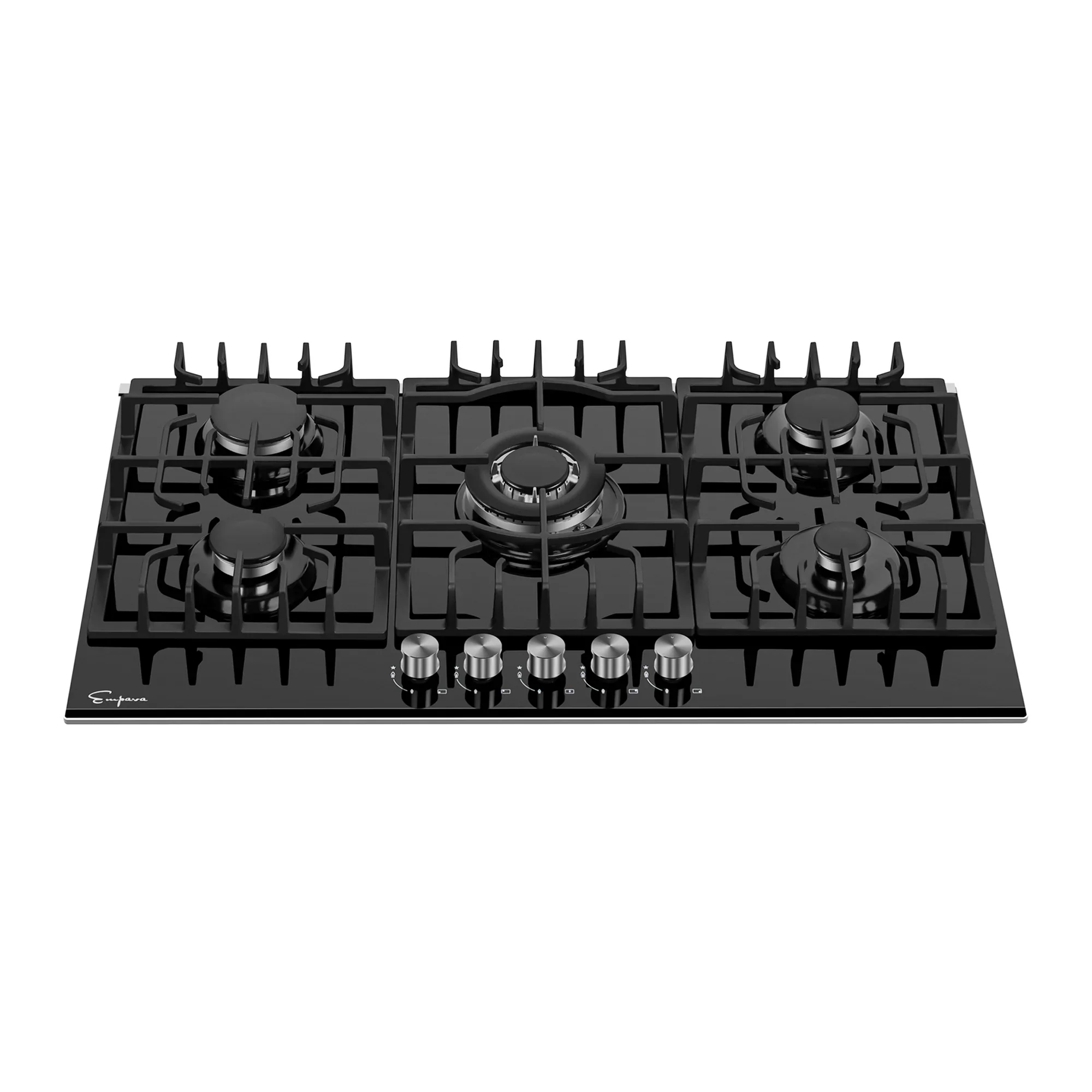Empava 30-Inch Built-In Natural Gas Cooktops in Black (EMPV-30GC26) - Image 4