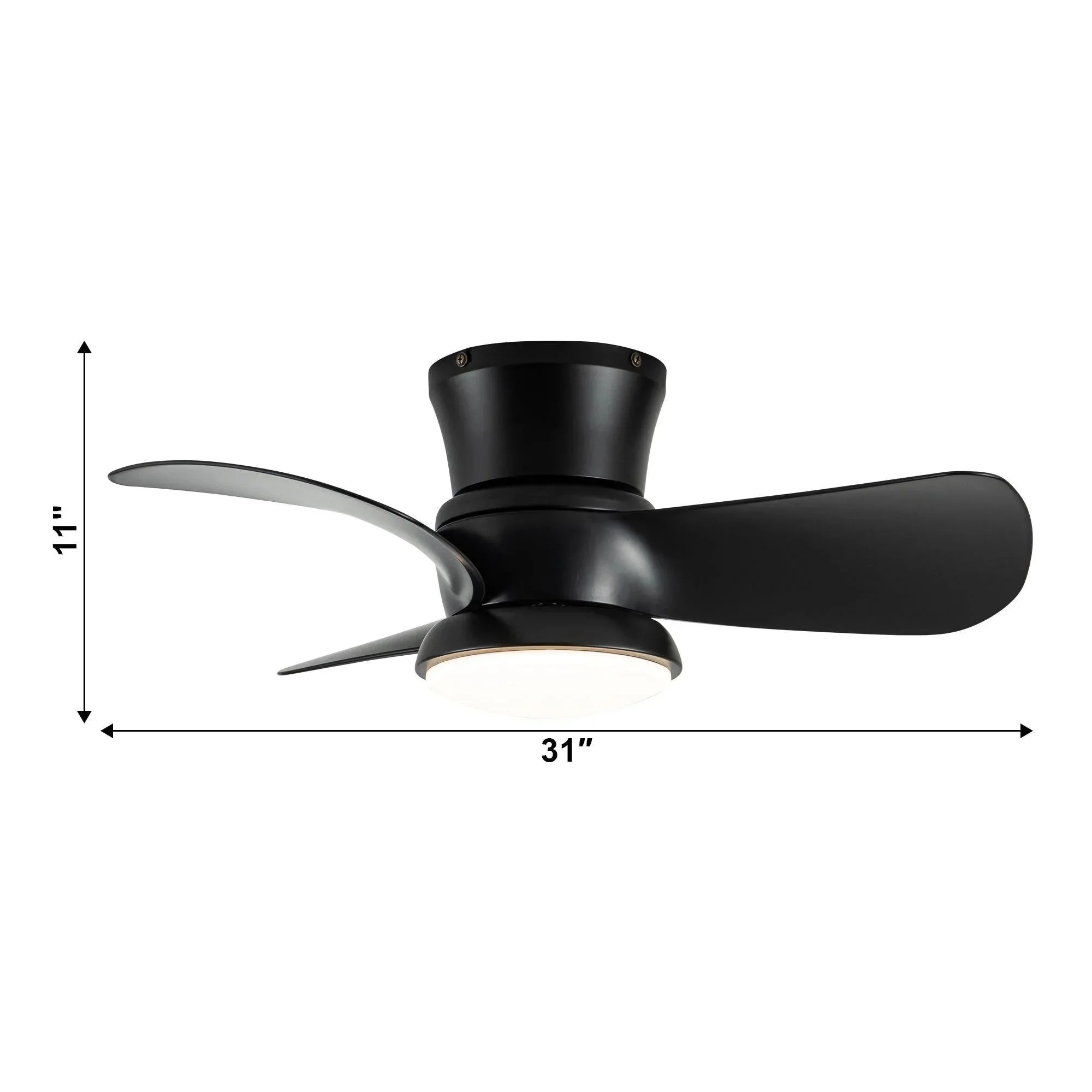 Parrot Uncle 31-Inch Mazon Modern DC Motor Flush Mount Reversible Ceiling Fan with LED Lighting and Remote Control - Image 21