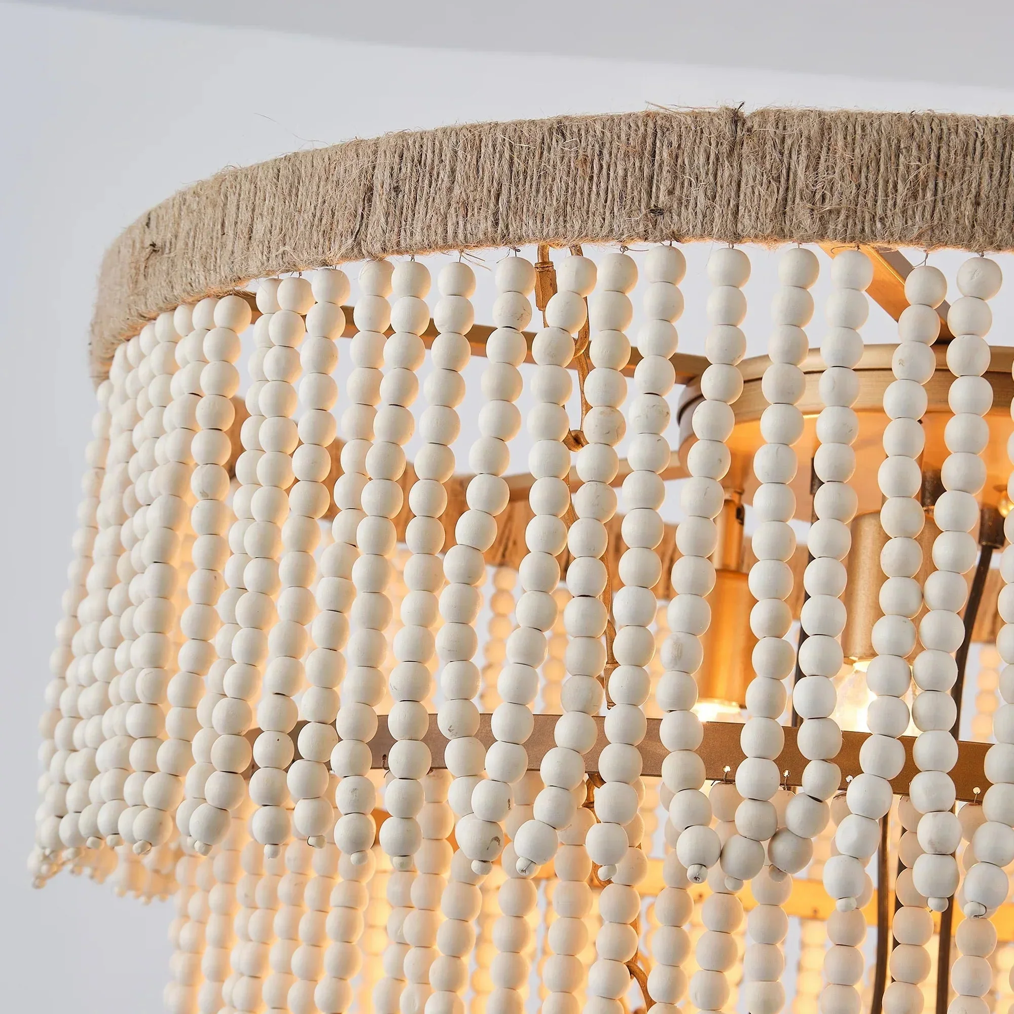 Parrot Uncle 32-Inch Nelly 9-Light Bohemia Wood Beaded Chandelier (BBD5003) - Image 10