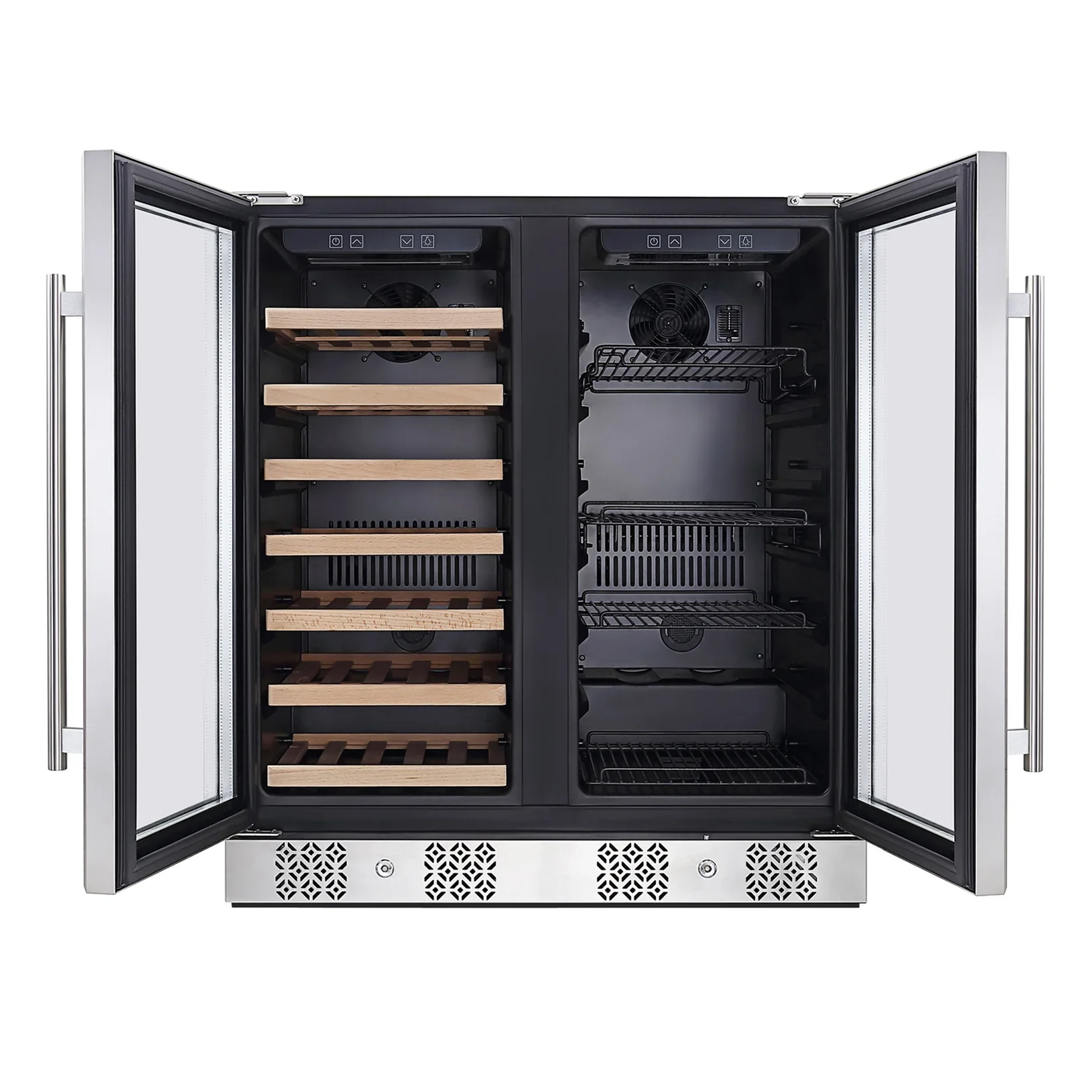 Empava Dual Zone 33 Bottles Wine Cooler in Stainless Steel with Glass Door (EMPV-BR04D) - Image 6