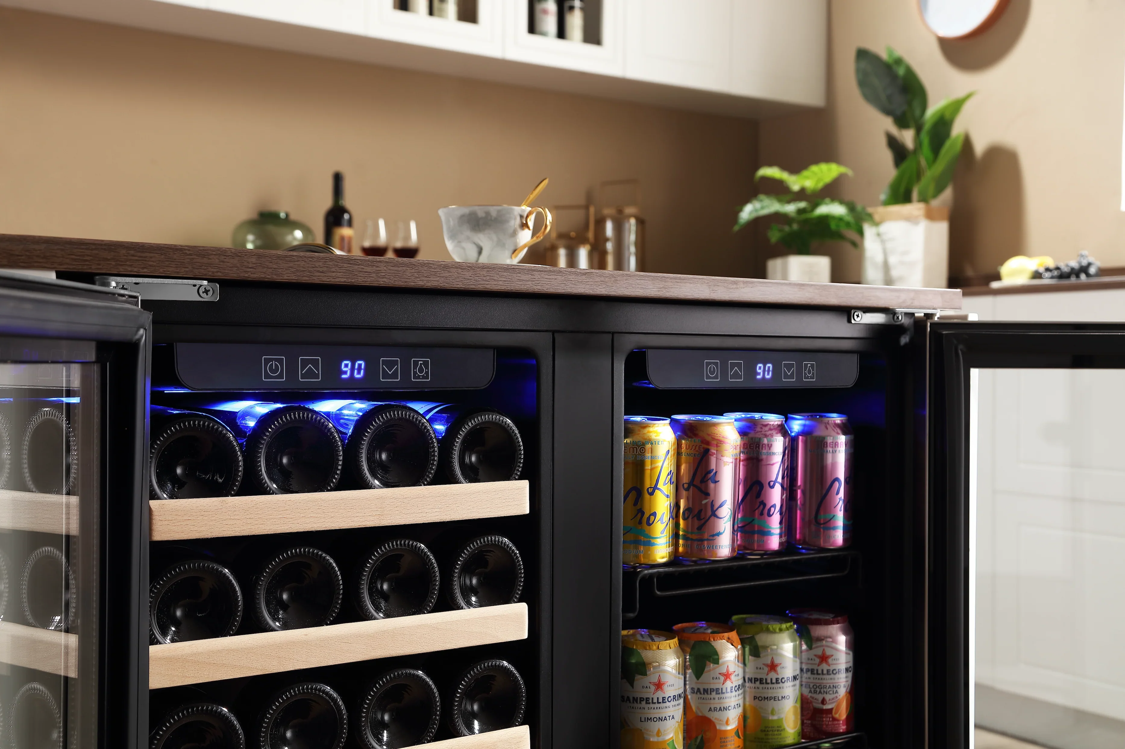 Empava Dual Zone 33 Bottles Wine Cooler in Stainless Steel with Glass Door (EMPV-BR04D) - Image 9