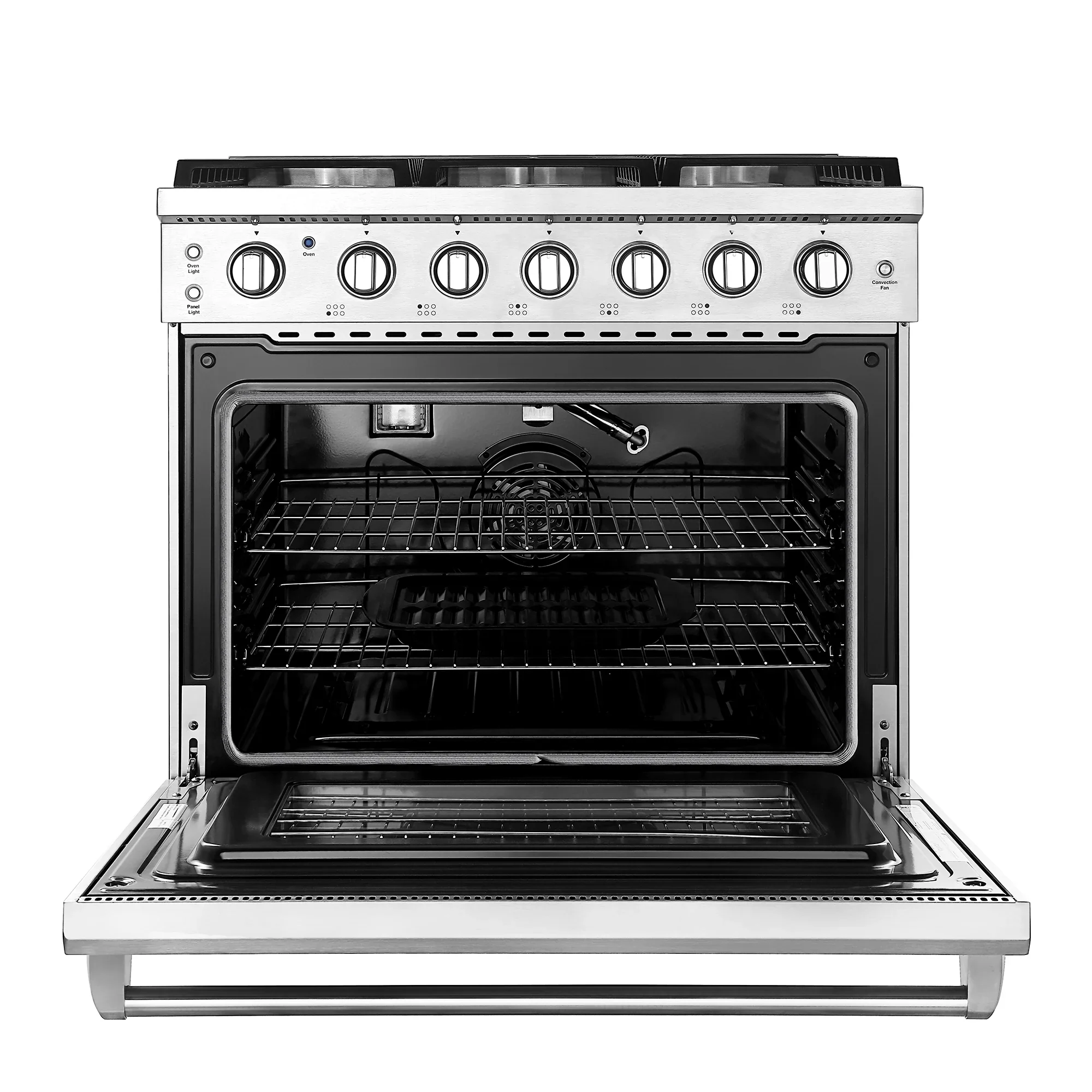 Empava 36-Inch Pro-Style Slide-In Single Oven Gas Range in Stainless Steel (EMPV-36GR11) - Image 3