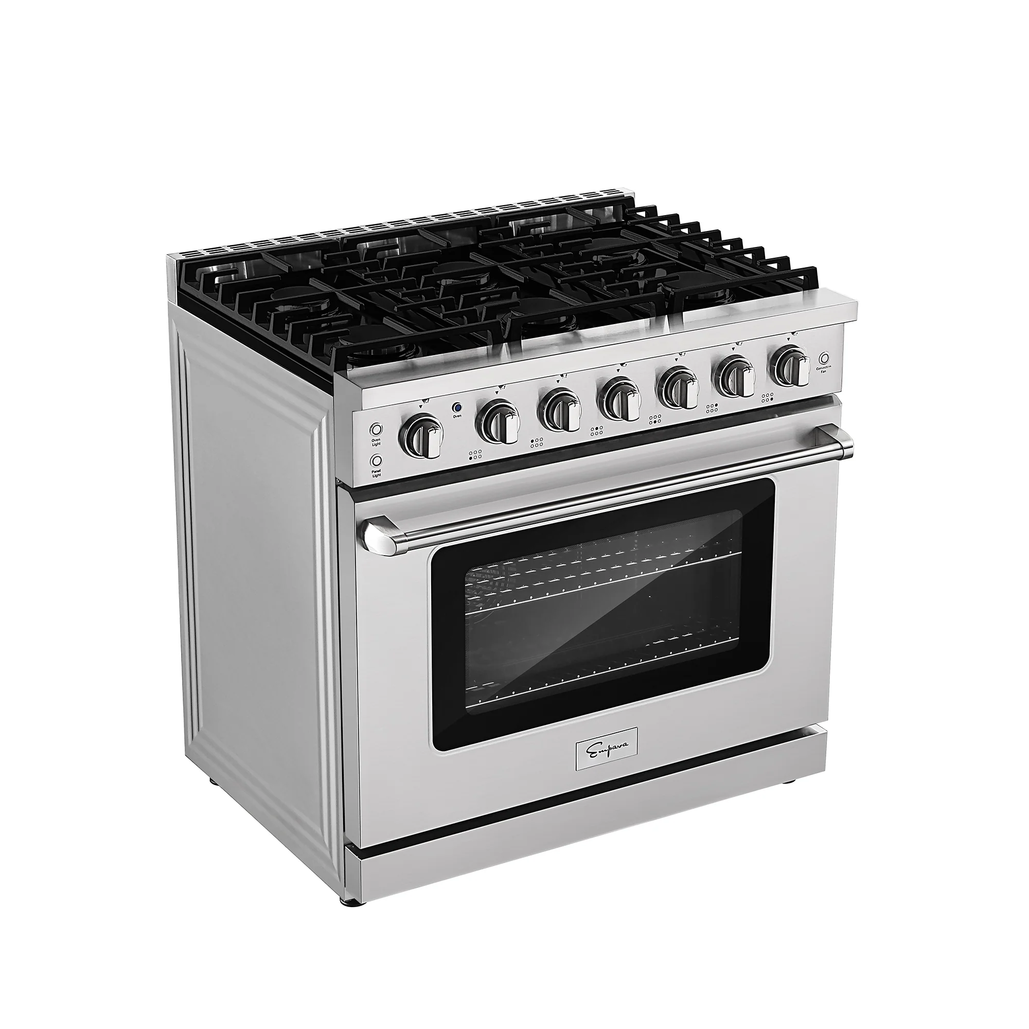 Empava 36-Inch Pro-Style Slide-In Single Oven Gas Range in Stainless Steel (EMPV-36GR11) - Image 4