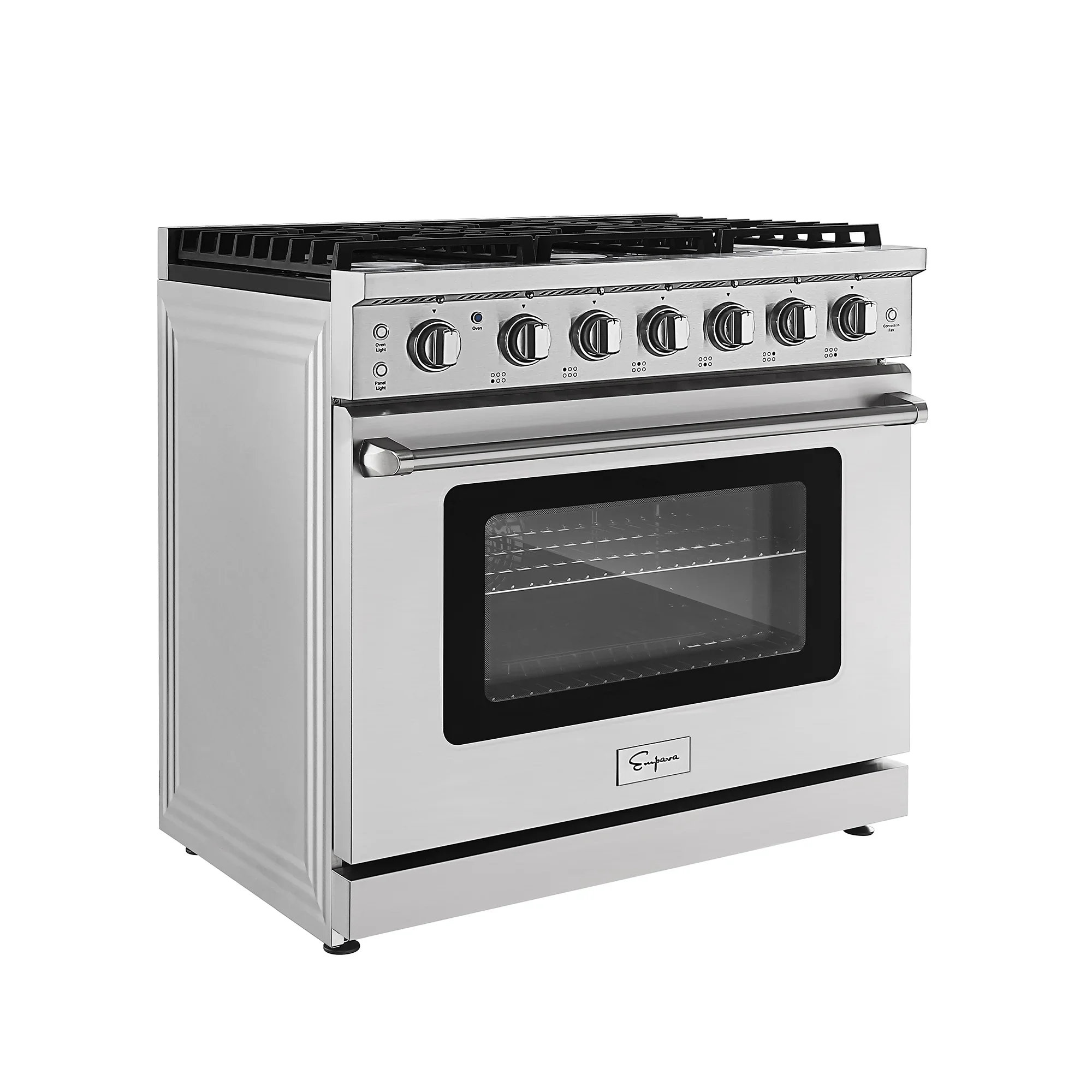 Empava 36-Inch Pro-Style Slide-In Single Oven Gas Range in Stainless Steel (EMPV-36GR11) - Image 6