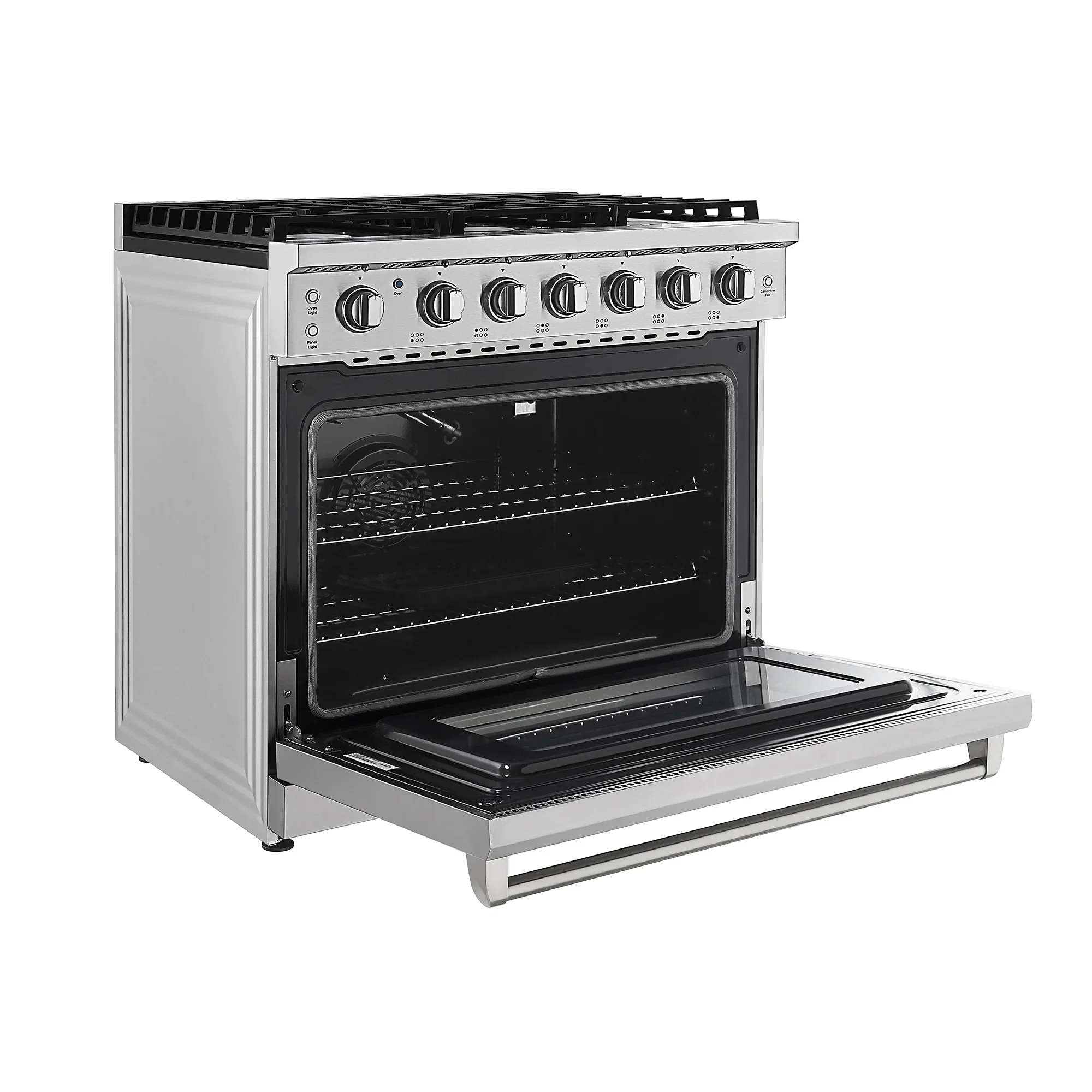 Empava 36-Inch Pro-Style Slide-In Single Oven Gas Range in Stainless Steel (EMPV-36GR11) - Image 7