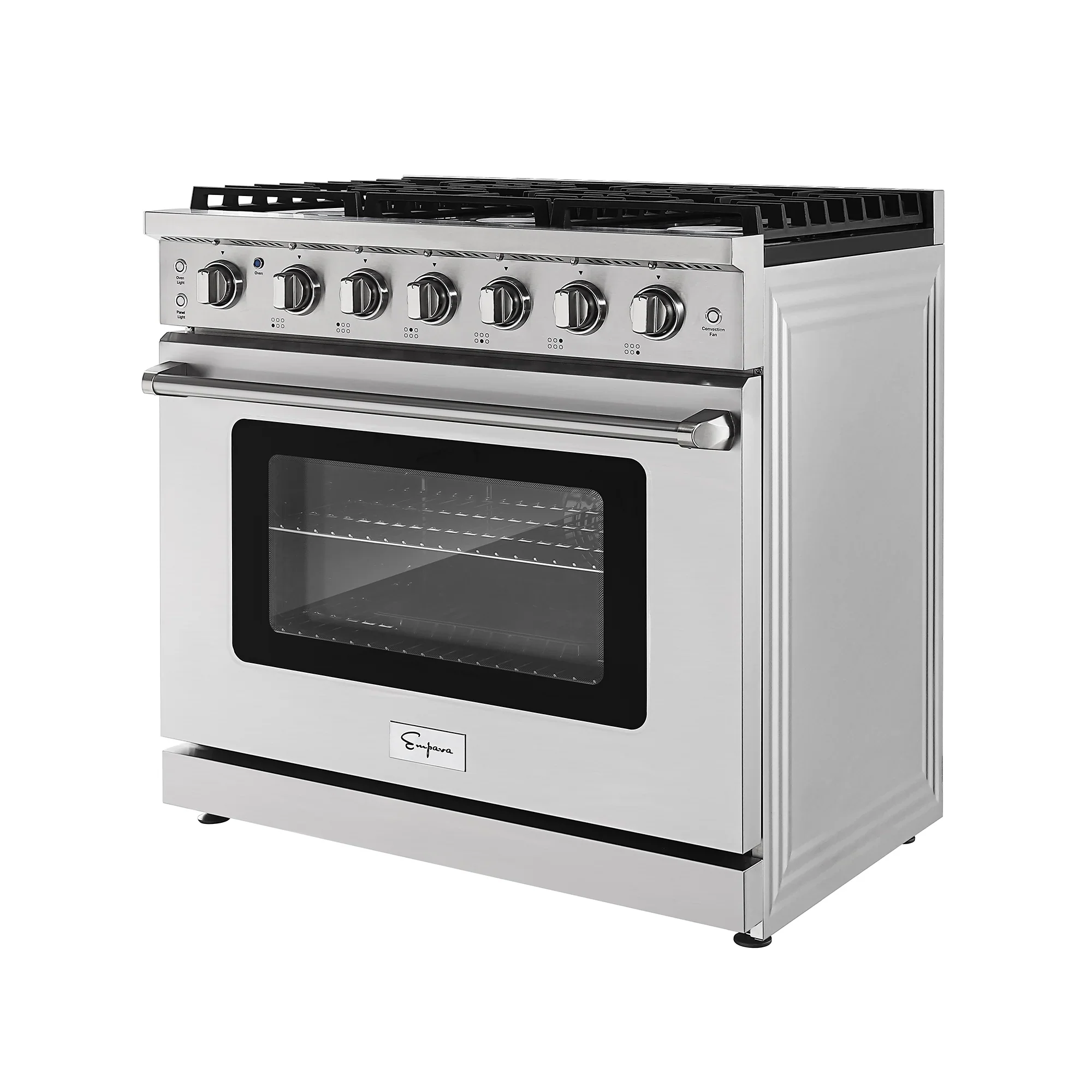 Empava 36-Inch Pro-Style Slide-In Single Oven Gas Range in Stainless Steel (EMPV-36GR11) - Image 8