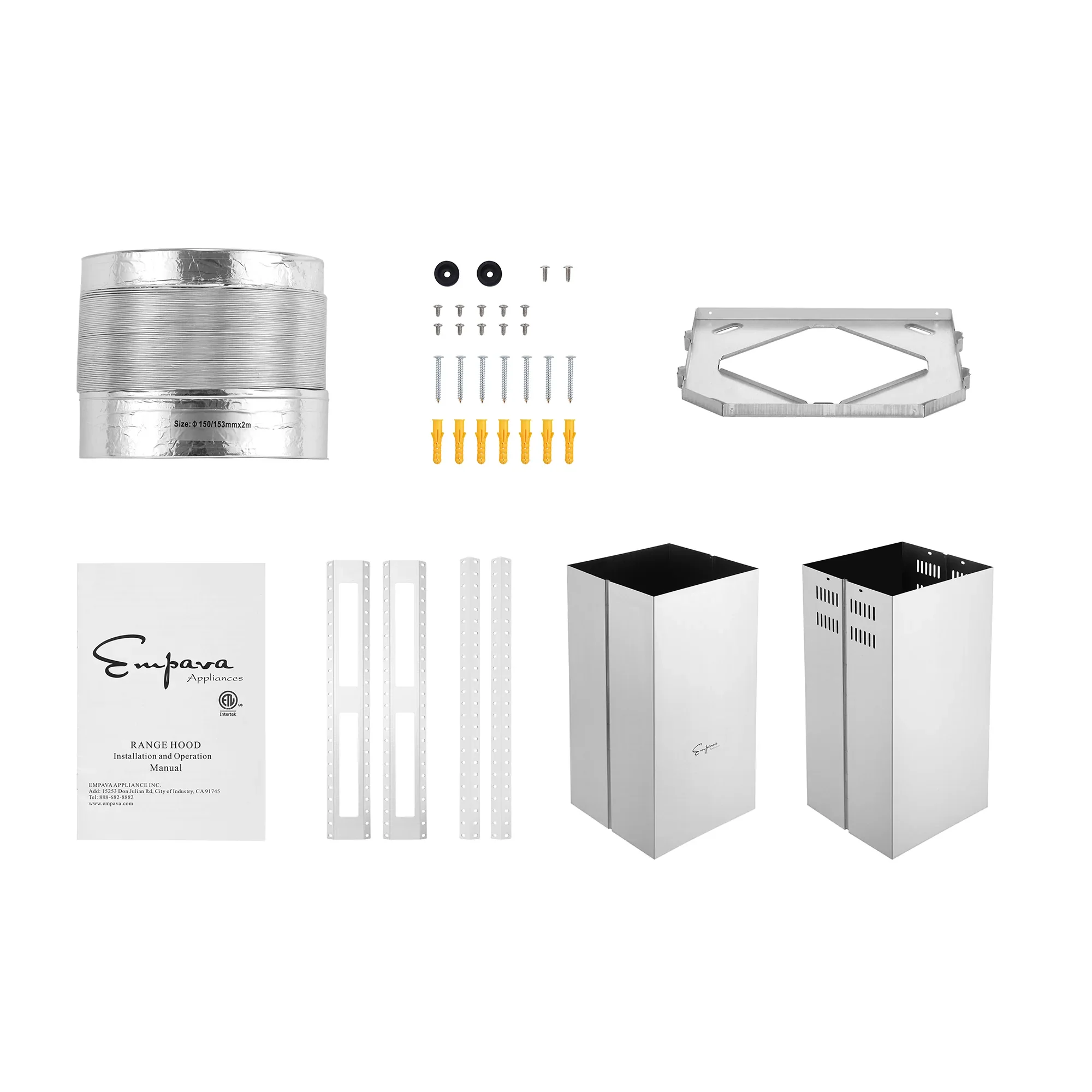 Empava 36-Inch 400 CFM Island Wall Mount Ducted Range Hood (EMPV-36RH10) - Image 10
