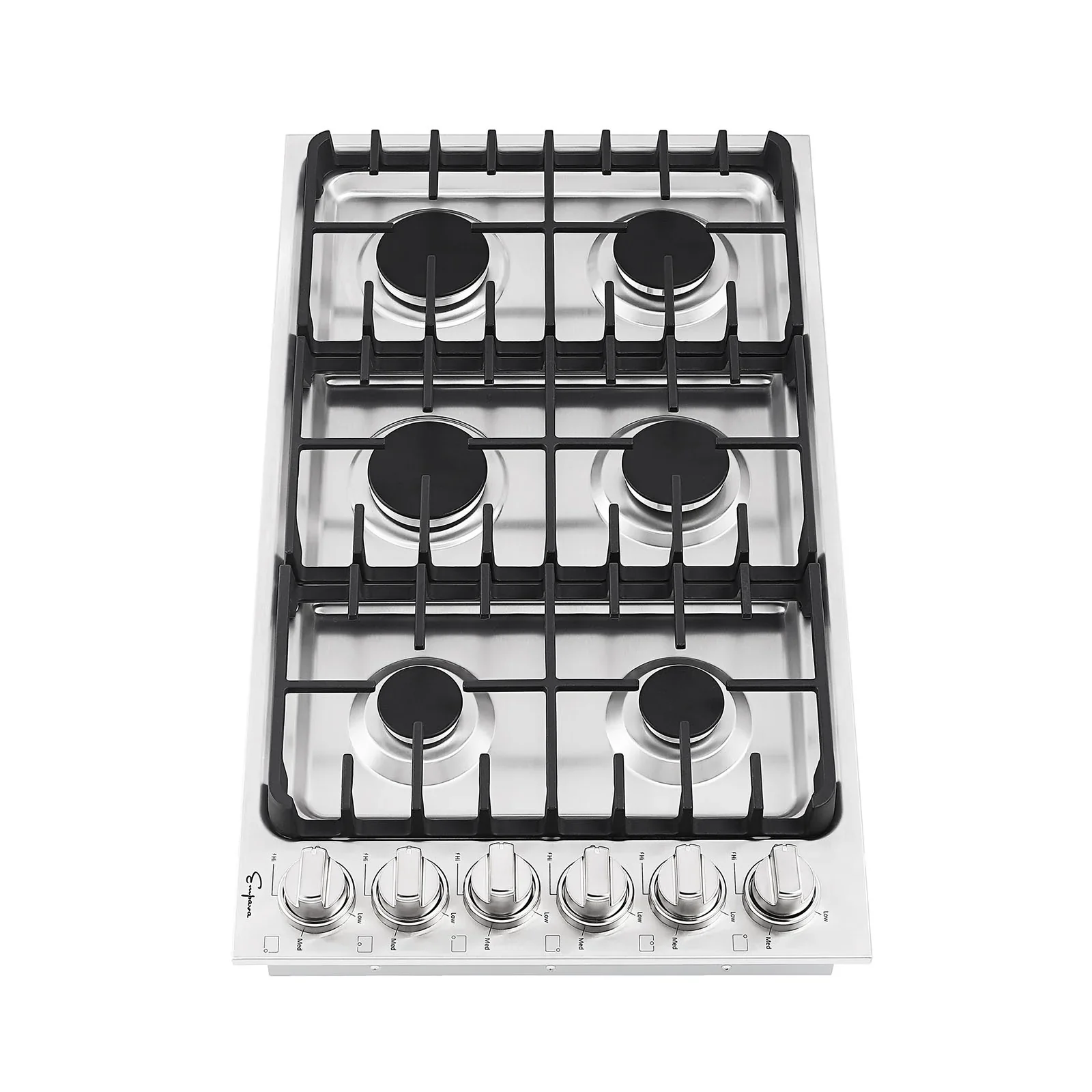 Empava 36-Inch Built-In Natural Gas Cooktop in Stainless Steel (EMPV-36GC34) - Image 6