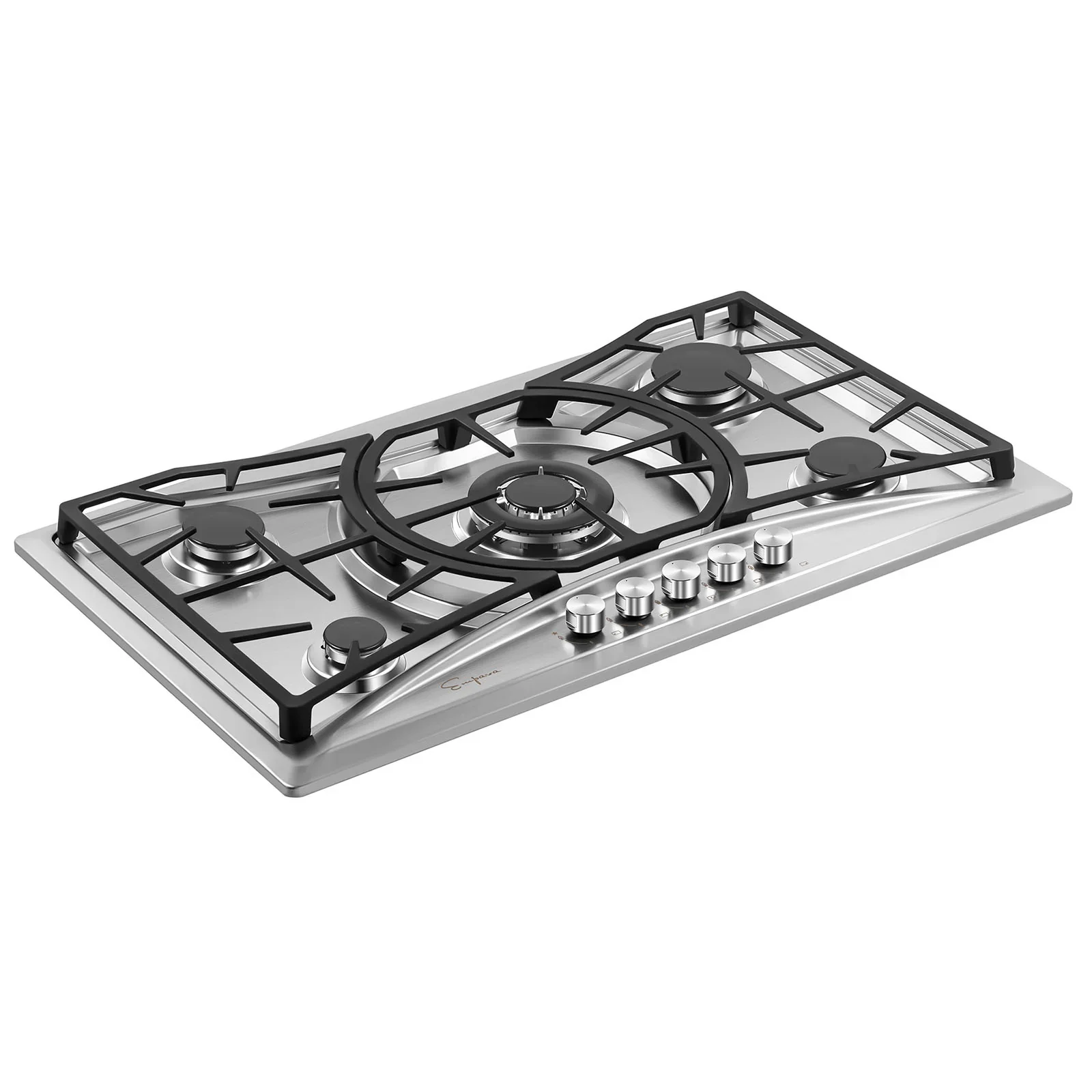 Empava 36-Inch Built-In Natural Gas Cooktops in Stainless Steel (EMPV-36GC22) - Image 3