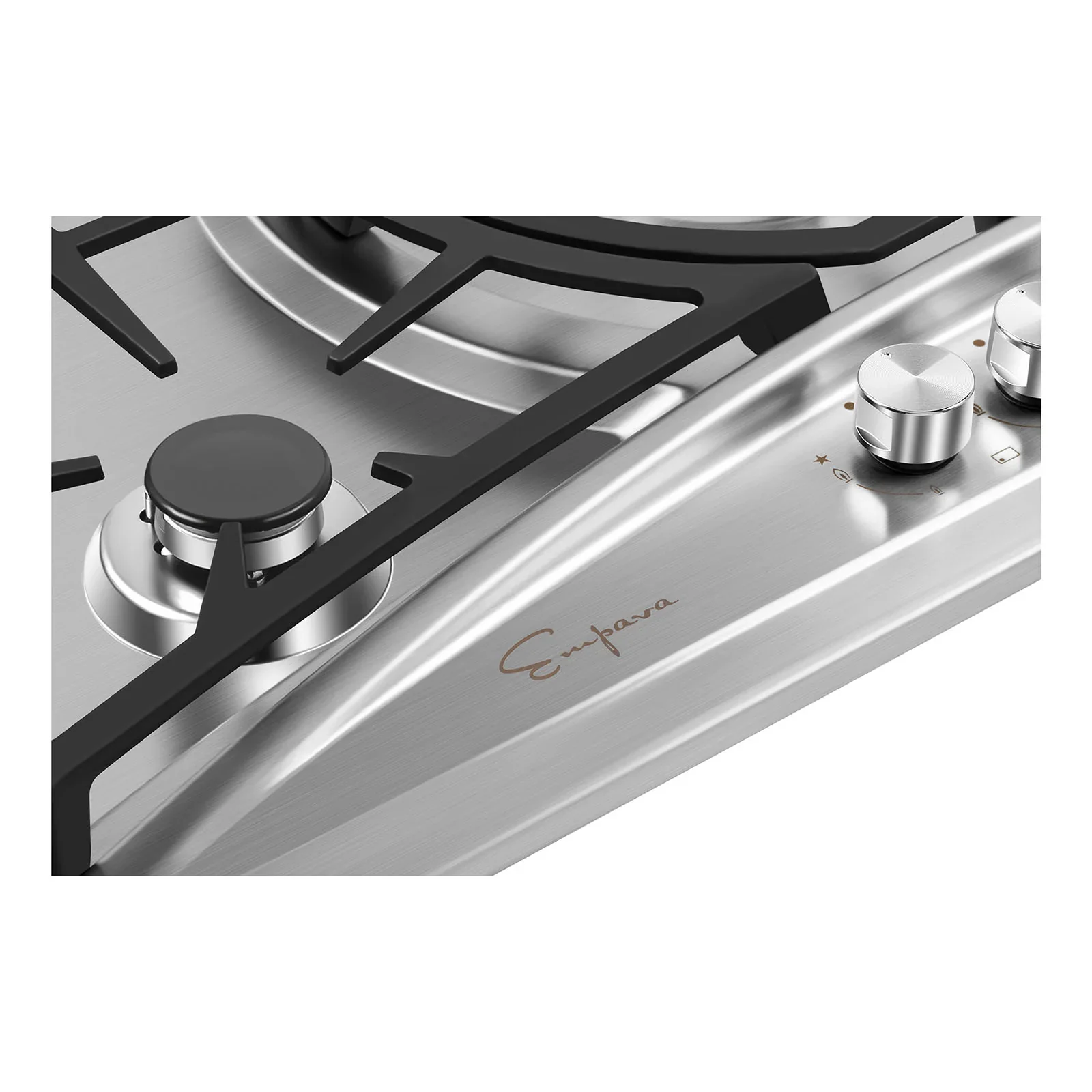 Empava 36-Inch Built-In Natural Gas Cooktops in Stainless Steel (EMPV-36GC22) - Image 4
