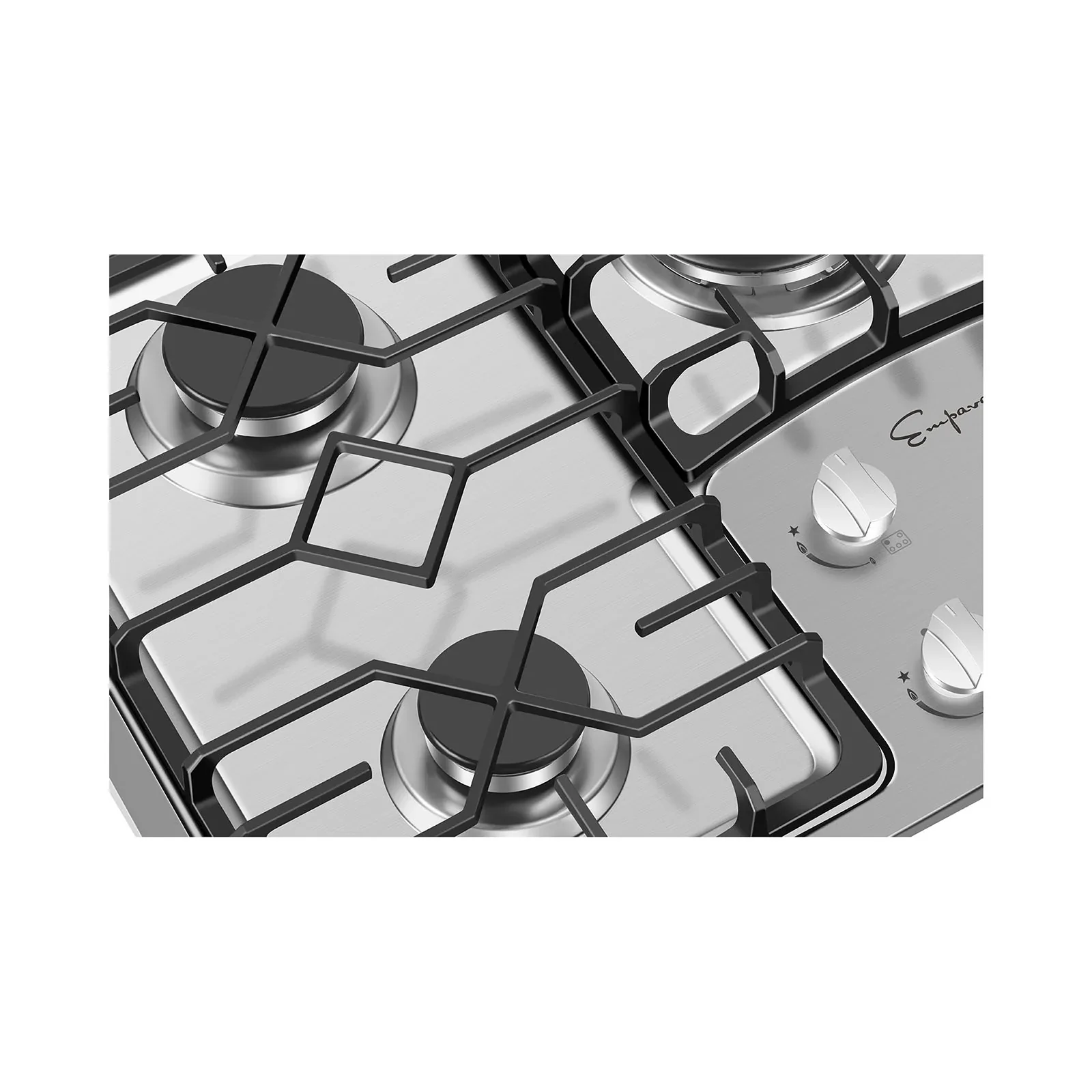 Empava 36-Inch Built-In Natural Gas Cooktops in Stainless Steel (EMPV-36GC5B90S) - Image 4
