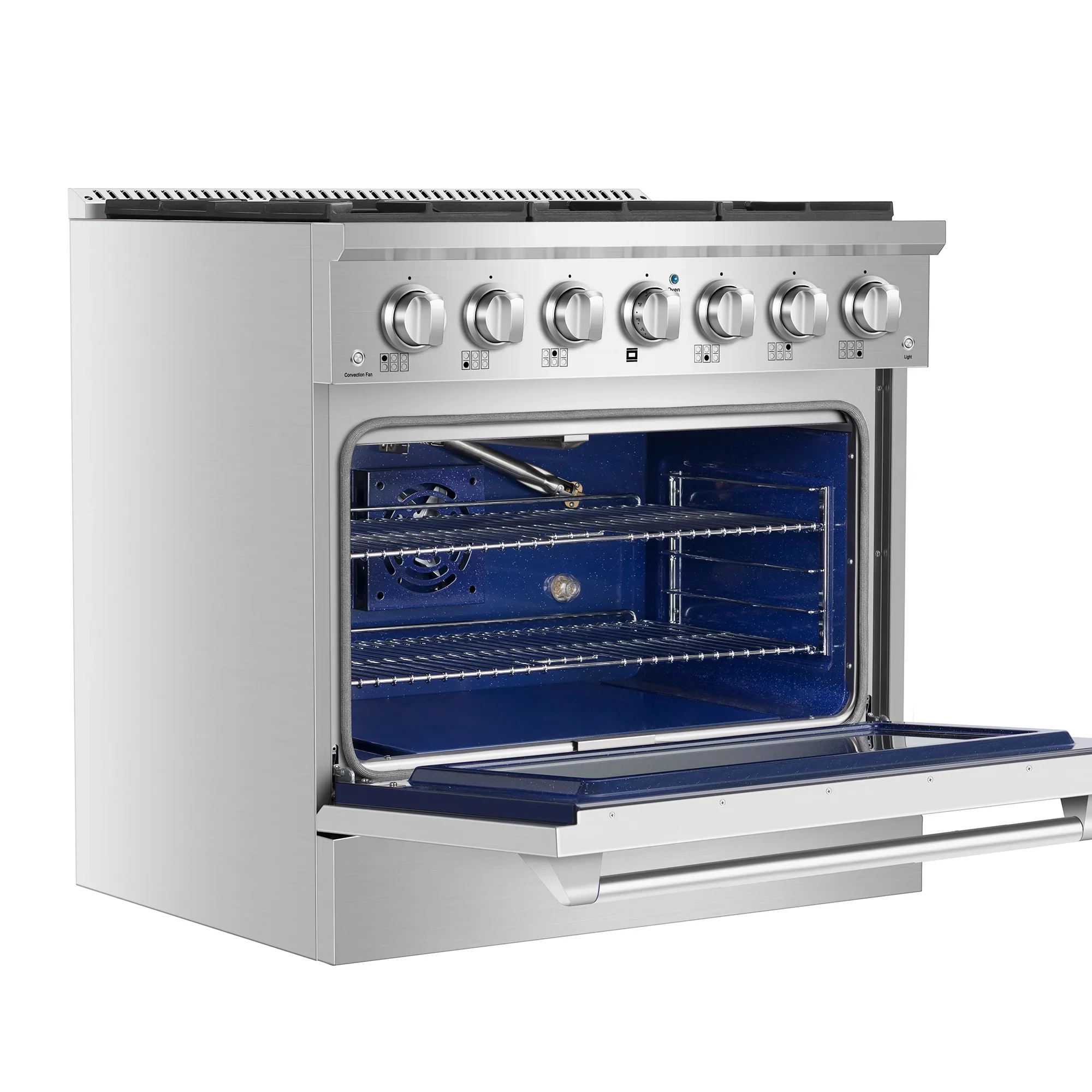 Empava 36-Inch Pro-Style Slide-In Single Oven Gas Range (EMPV-36GR08) - Image 4