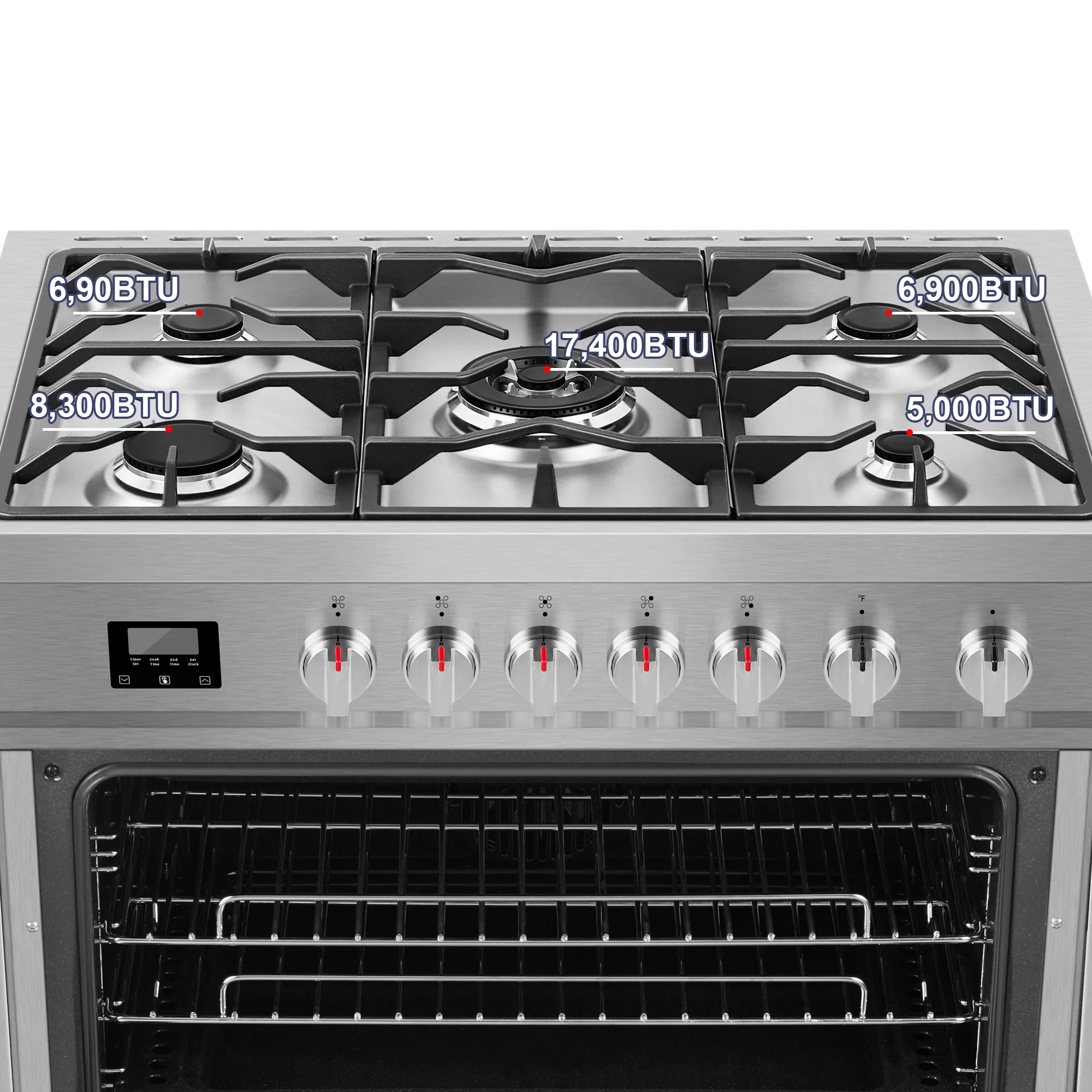Empava 36-Inch Freestanding Gas Range in Stainless Steel (EMPV-36GR01) - Image 9