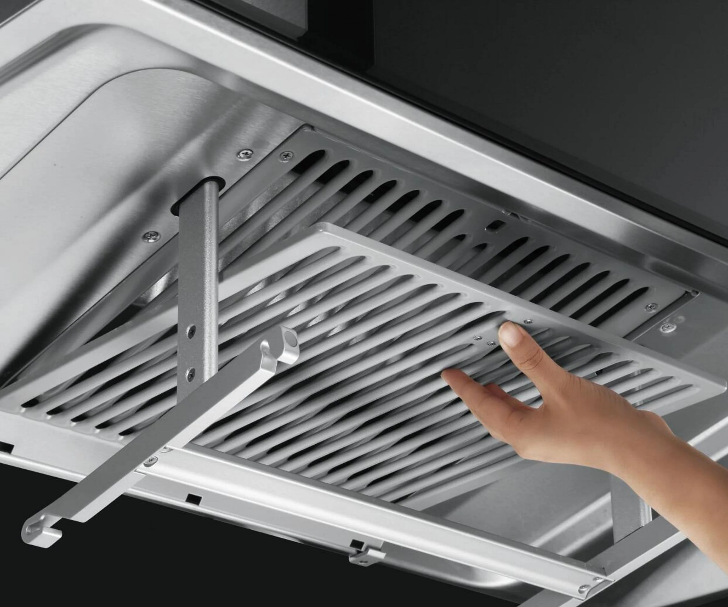 Fotile Perimeter Vent Series 36-Inch 1100 CFM Wall Mount Range Hood with 2 LED light and Touchscreen in Stainless Steel (EMG9030) - Image 7