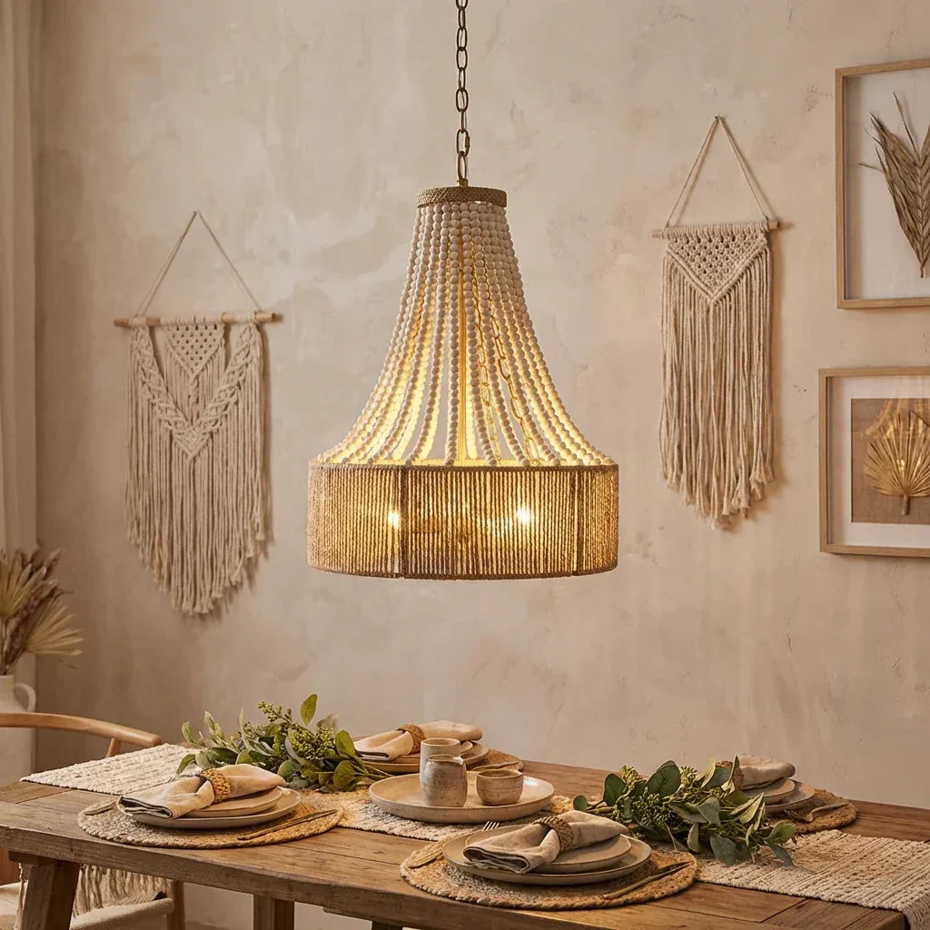 Parrot Uncle 4-Light Golden Farmhouse Dry Rated Chandelier (BBW9738-4) - Image 3