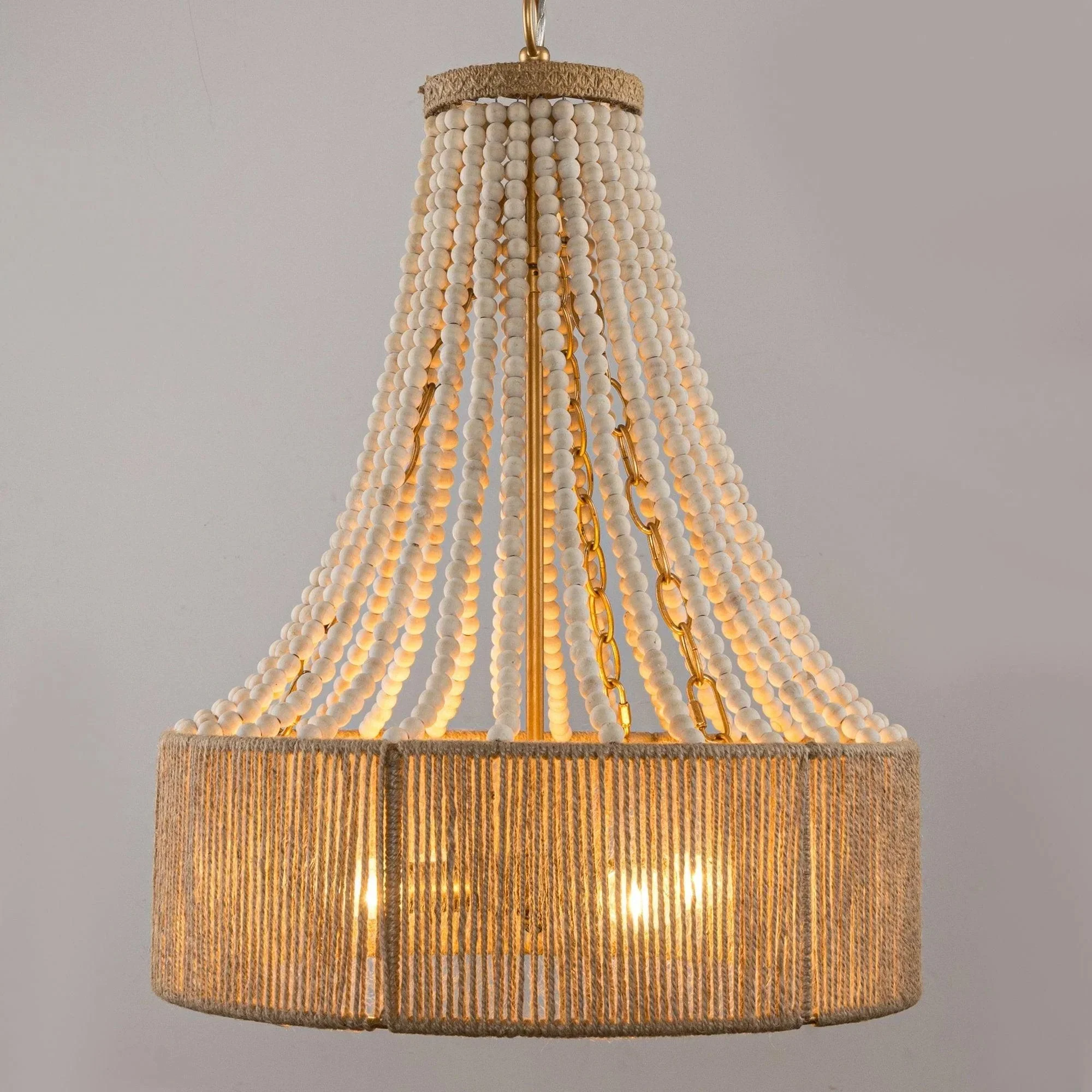 Parrot Uncle 4-Light Golden Farmhouse Dry Rated Chandelier (BBW9738-4) - Image 8