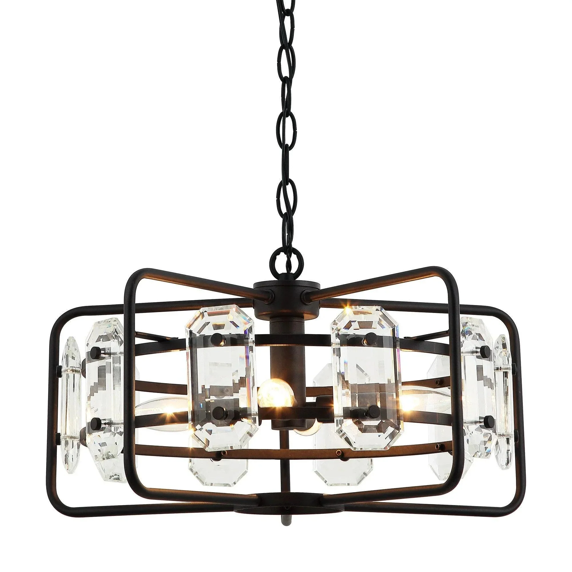 Parrot Uncle 4-Light Golden Modern Crystal Island Pendant Light (HLH-27137-4A-GD) - Image 17