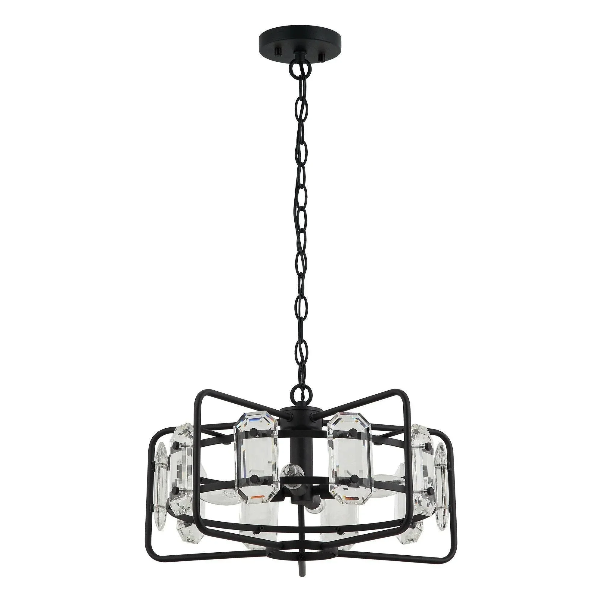 Parrot Uncle 4-Light Golden Modern Crystal Island Pendant Light (HLH-27137-4A-GD) - Image 19
