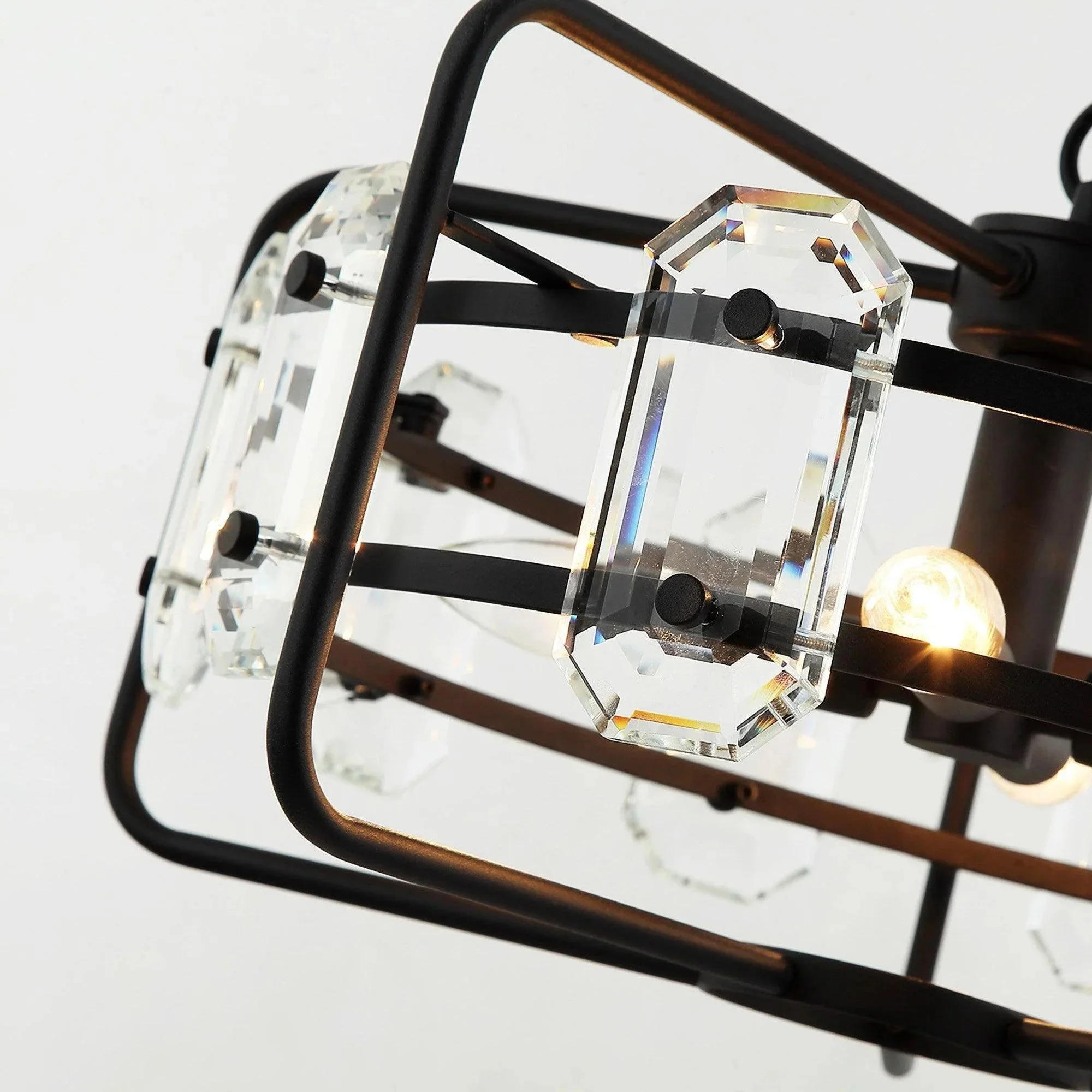 Parrot Uncle 4-Light Golden Modern Crystal Island Pendant Light (HLH-27137-4A-GD) - Image 20