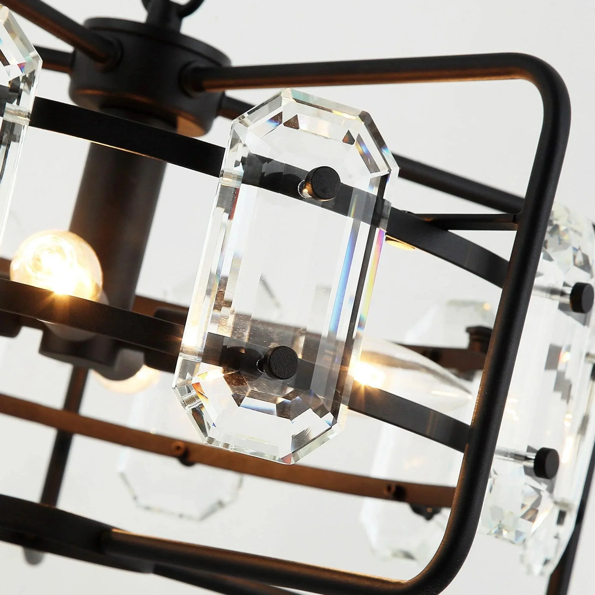 Parrot Uncle 4-Light Golden Modern Crystal Island Pendant Light (HLH-27137-4A-GD) - Image 21