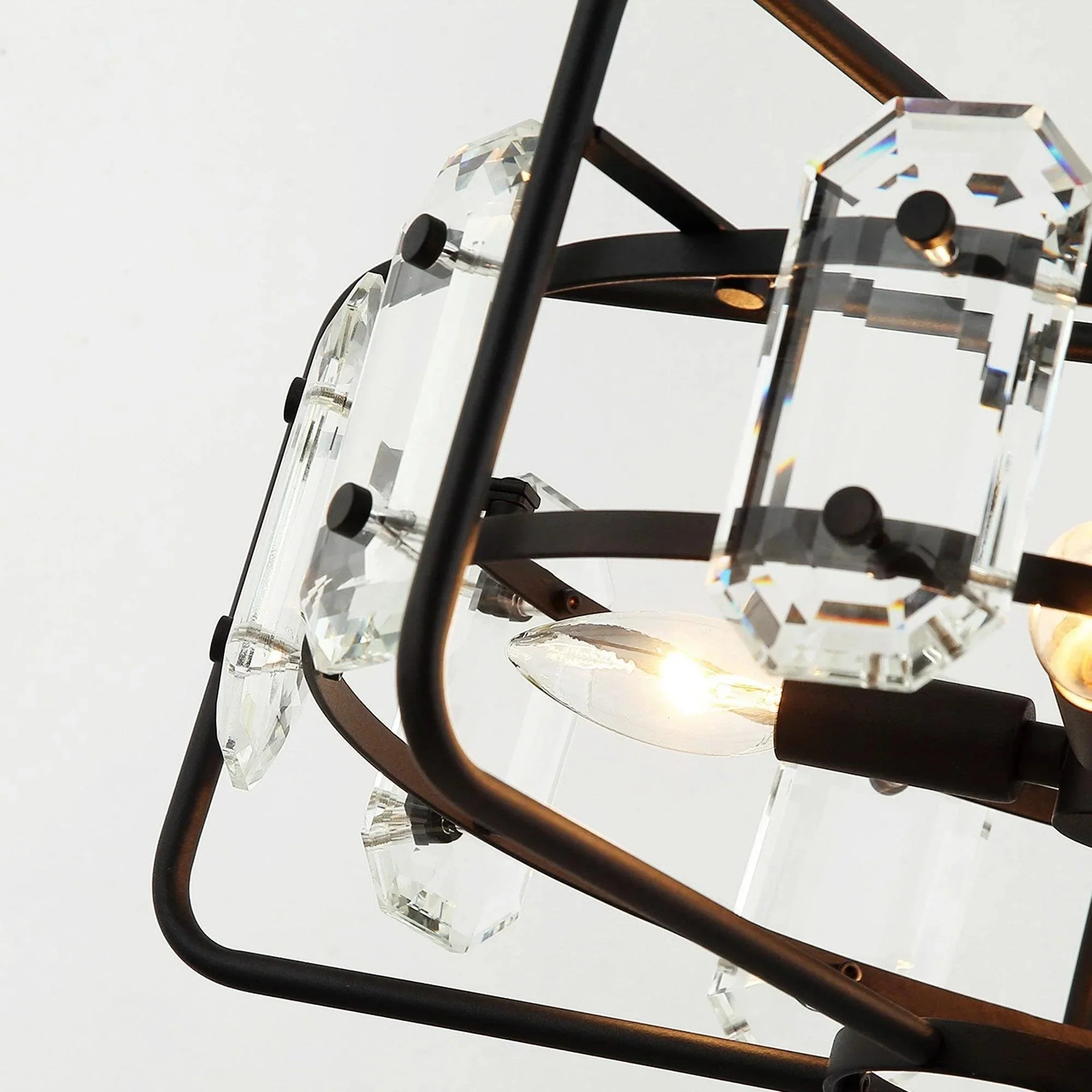Parrot Uncle 4-Light Golden Modern Crystal Island Pendant Light (HLH-27137-4A-GD) - Image 22