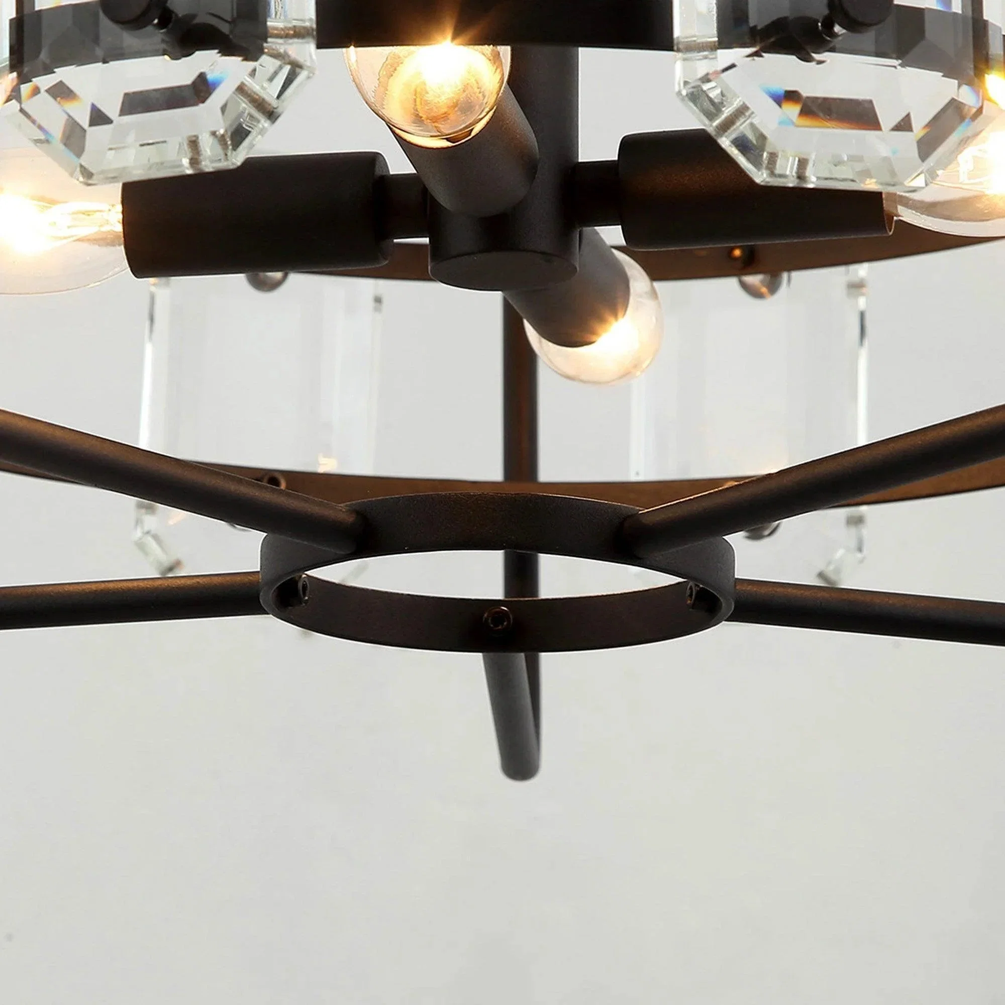 Parrot Uncle 4-Light Golden Modern Crystal Island Pendant Light (HLH-27137-4A-GD) - Image 23