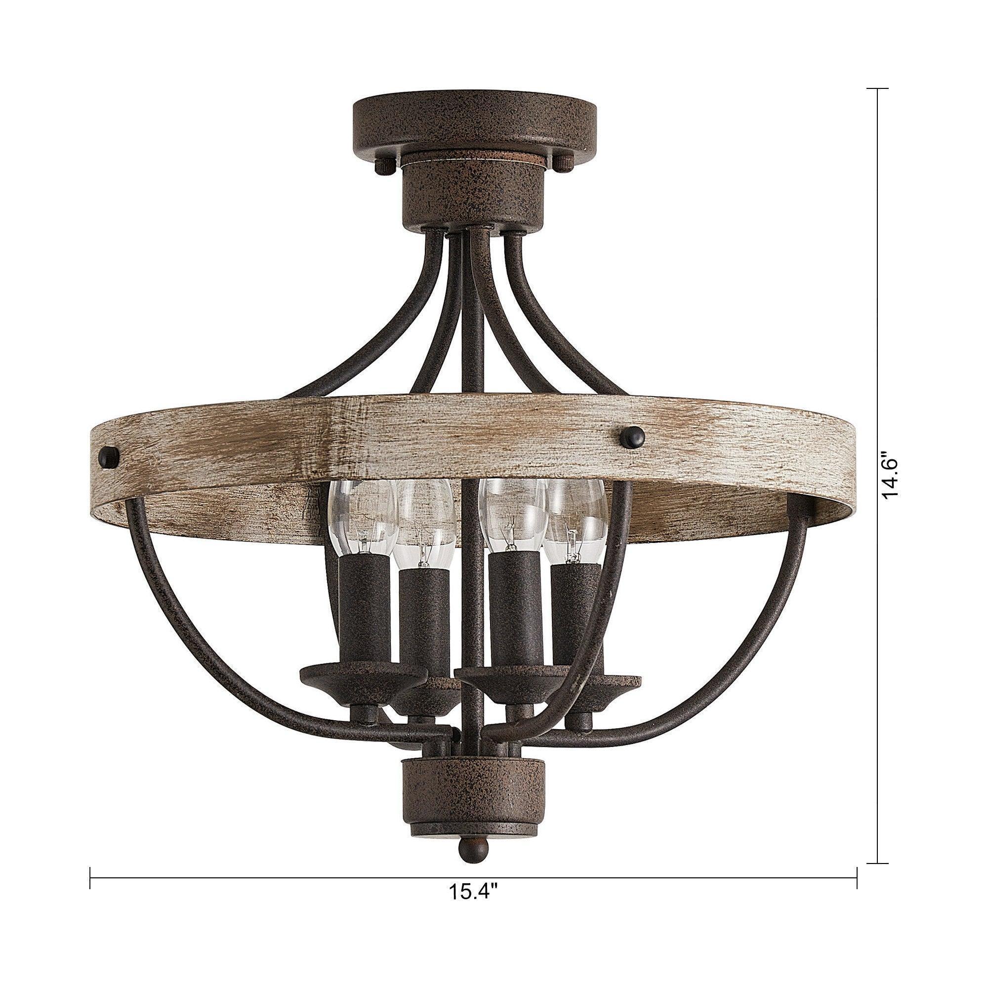 Parrot Uncle 4-Light Industrial Ceiling Light (BBW9128-4110V) - Image 10