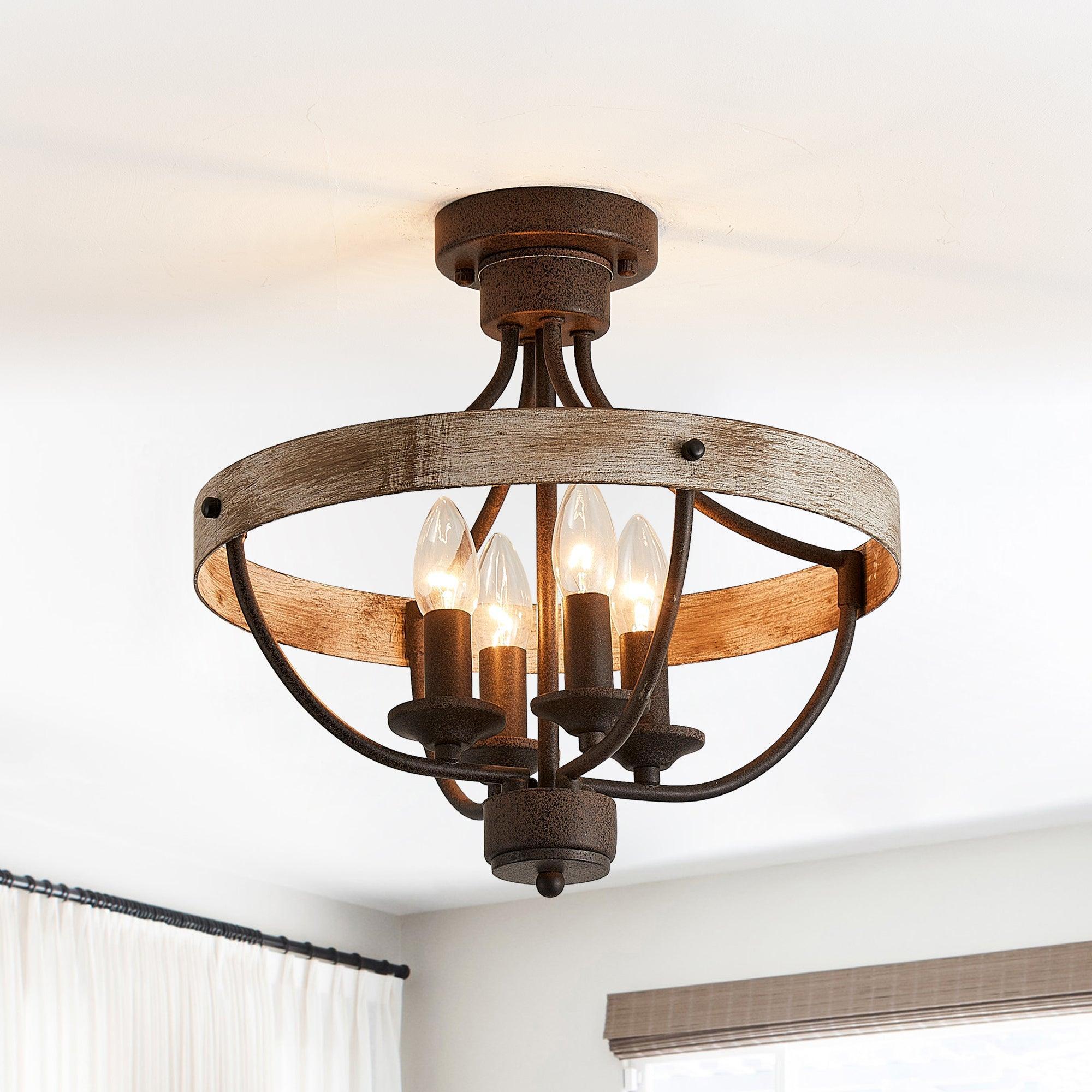 Parrot Uncle 4-Light Industrial Ceiling Light (BBW9128-4110V) - Image 4