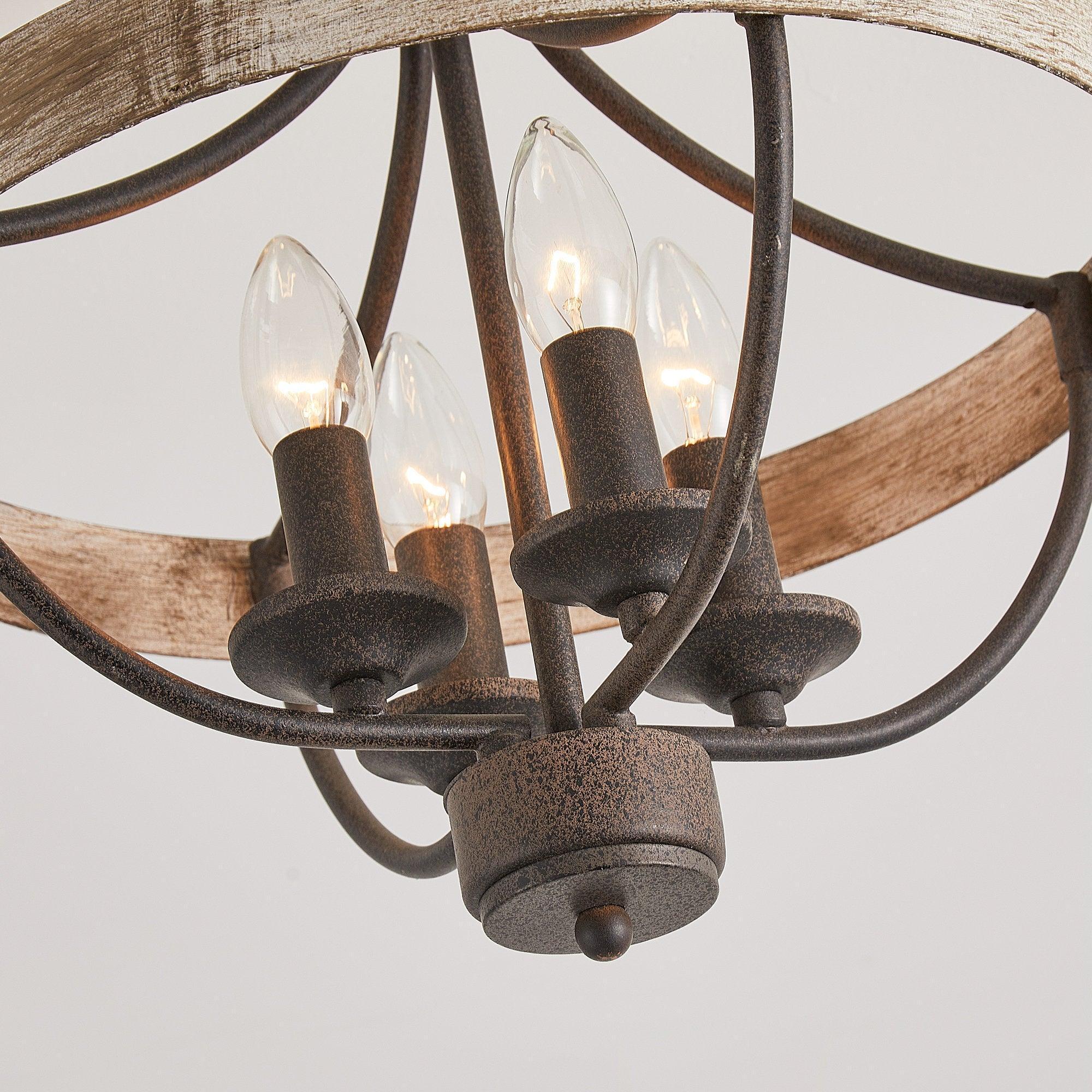 Parrot Uncle 4-Light Industrial Ceiling Light (BBW9128-4110V) - Image 6