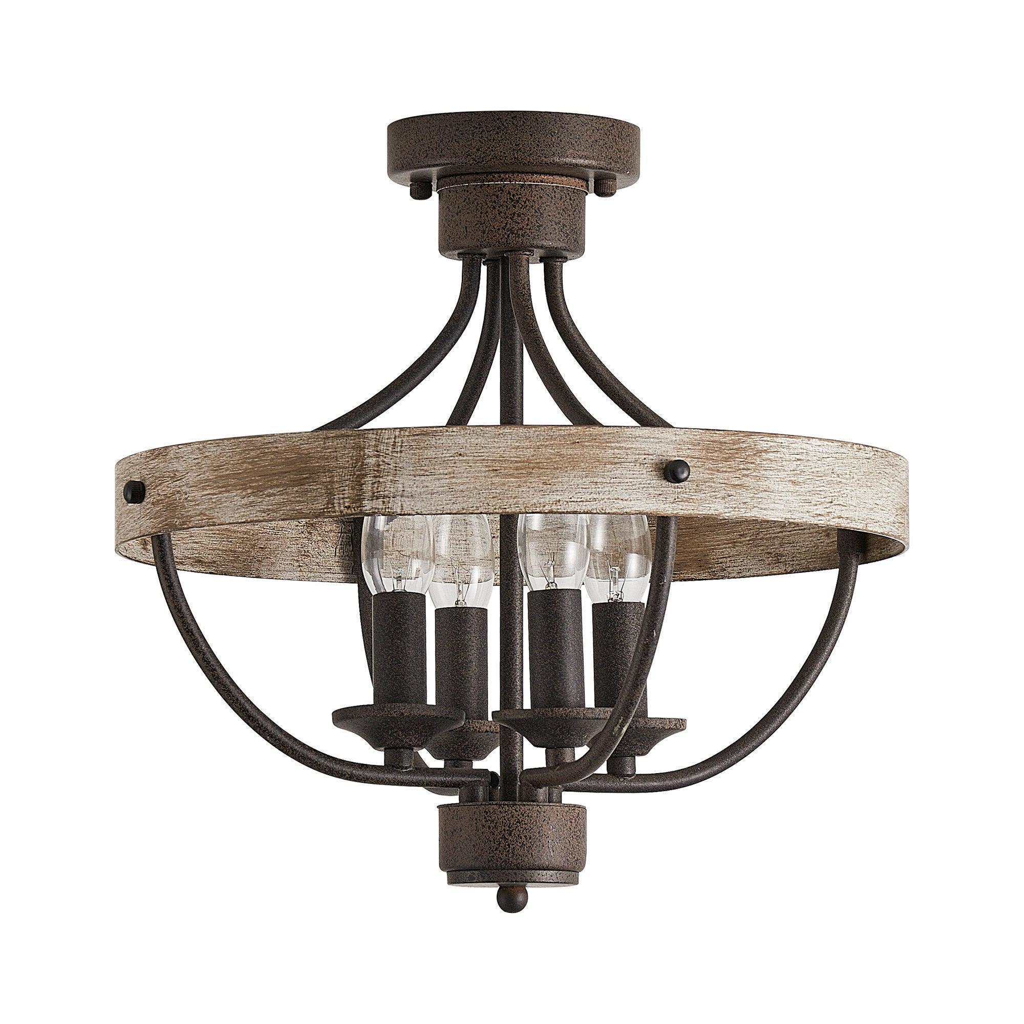 Parrot Uncle 4-Light Industrial Ceiling Light (BBW9128-4110V) - Image 9