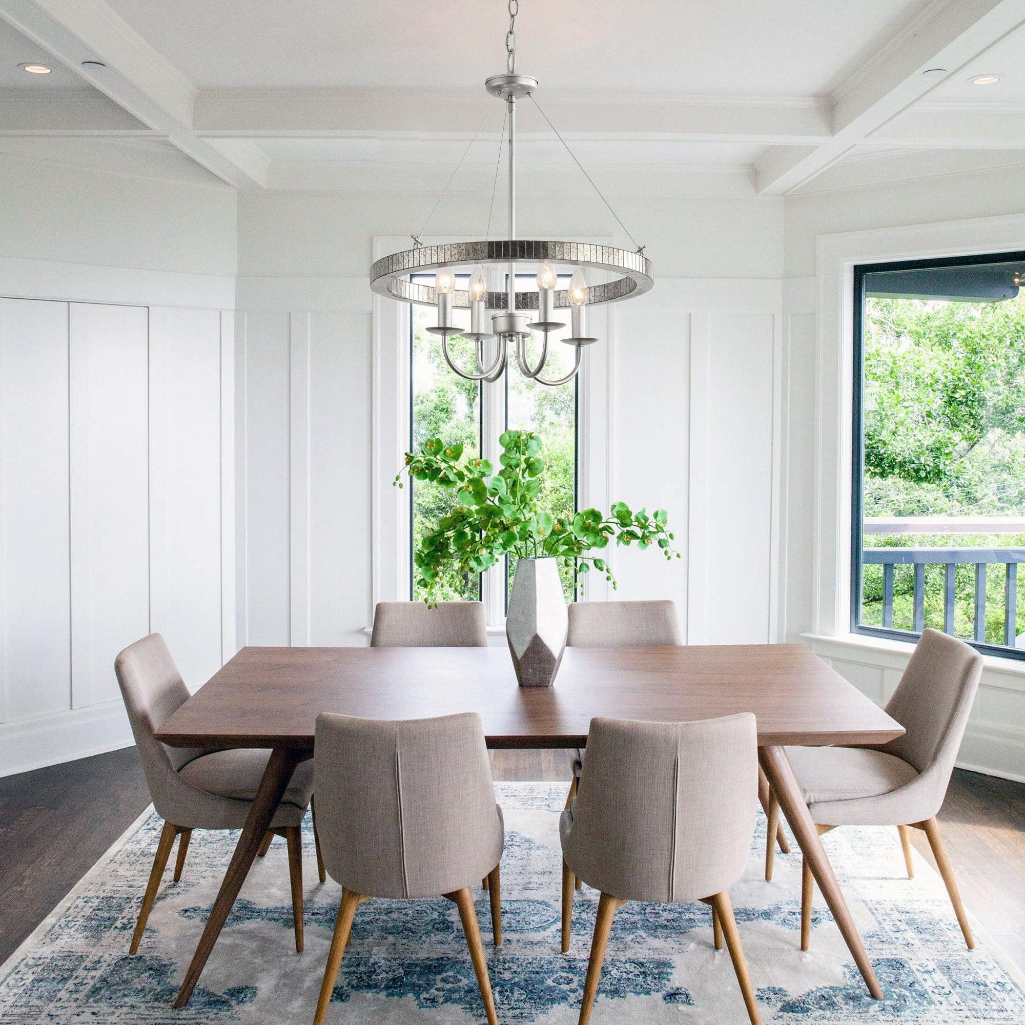 Parrot Uncle 4-Light Iron Modern Island Pendant Lighting with Acrylic Lens (ACC-BBW9592-4) - Image 5