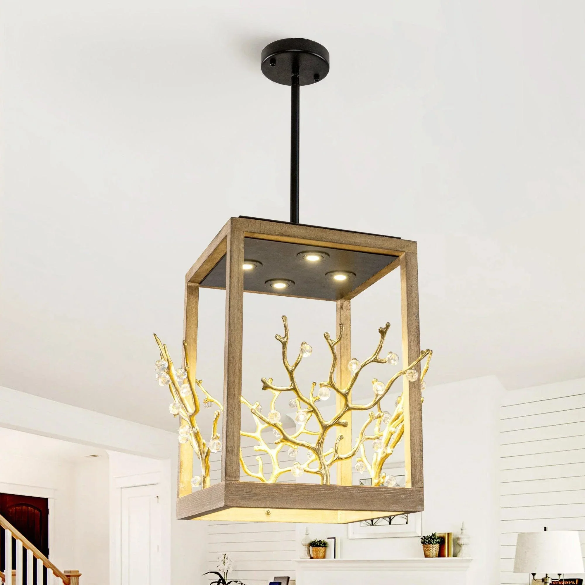 Parrot Uncle 4-Light Modern Branches Island Pendant Lighting (BBW9699-4) - Image 4