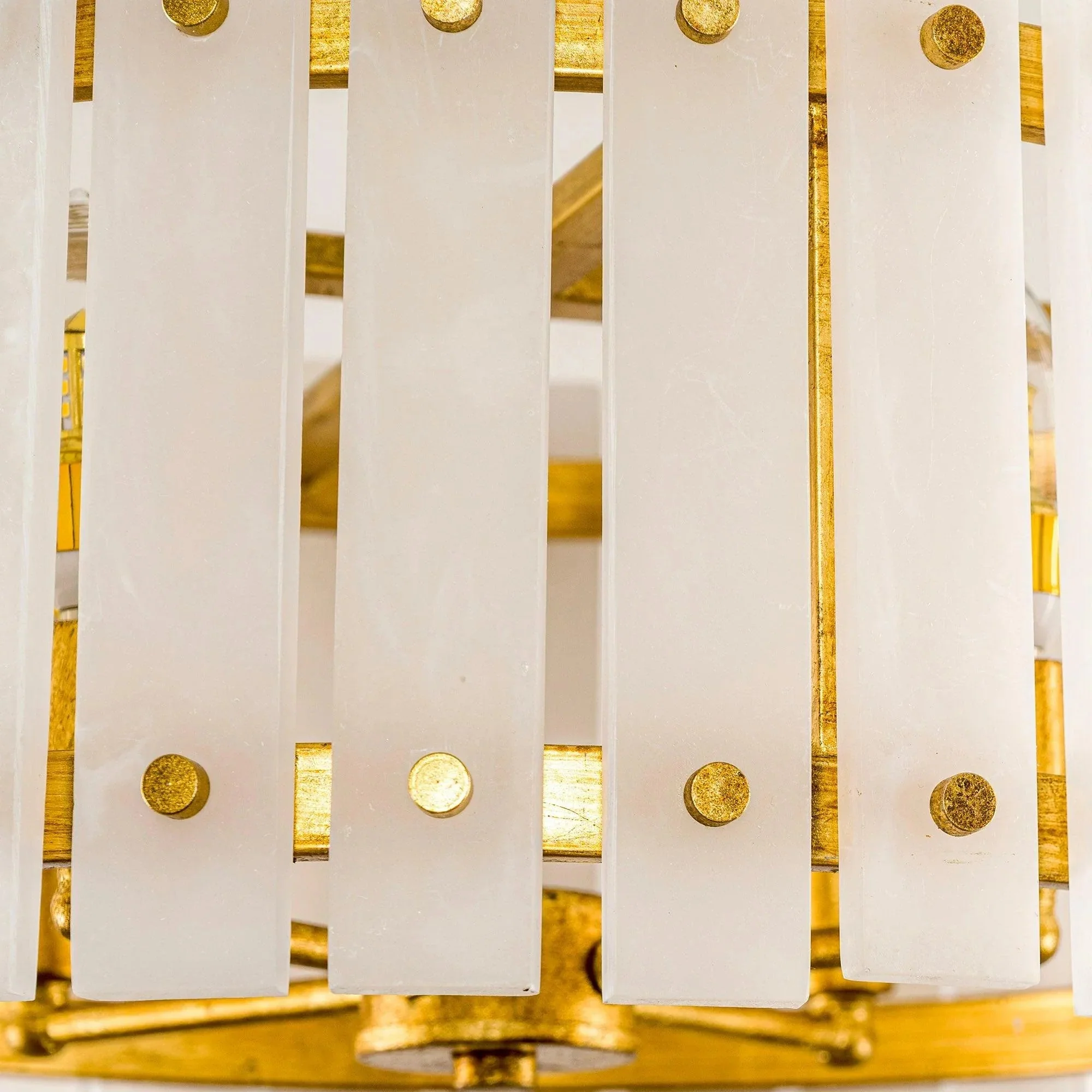 Parrot Uncle 4-Light Modern Drum Marble Semi Flush Mount Ceiling Light (BBD3009) - Image 7
