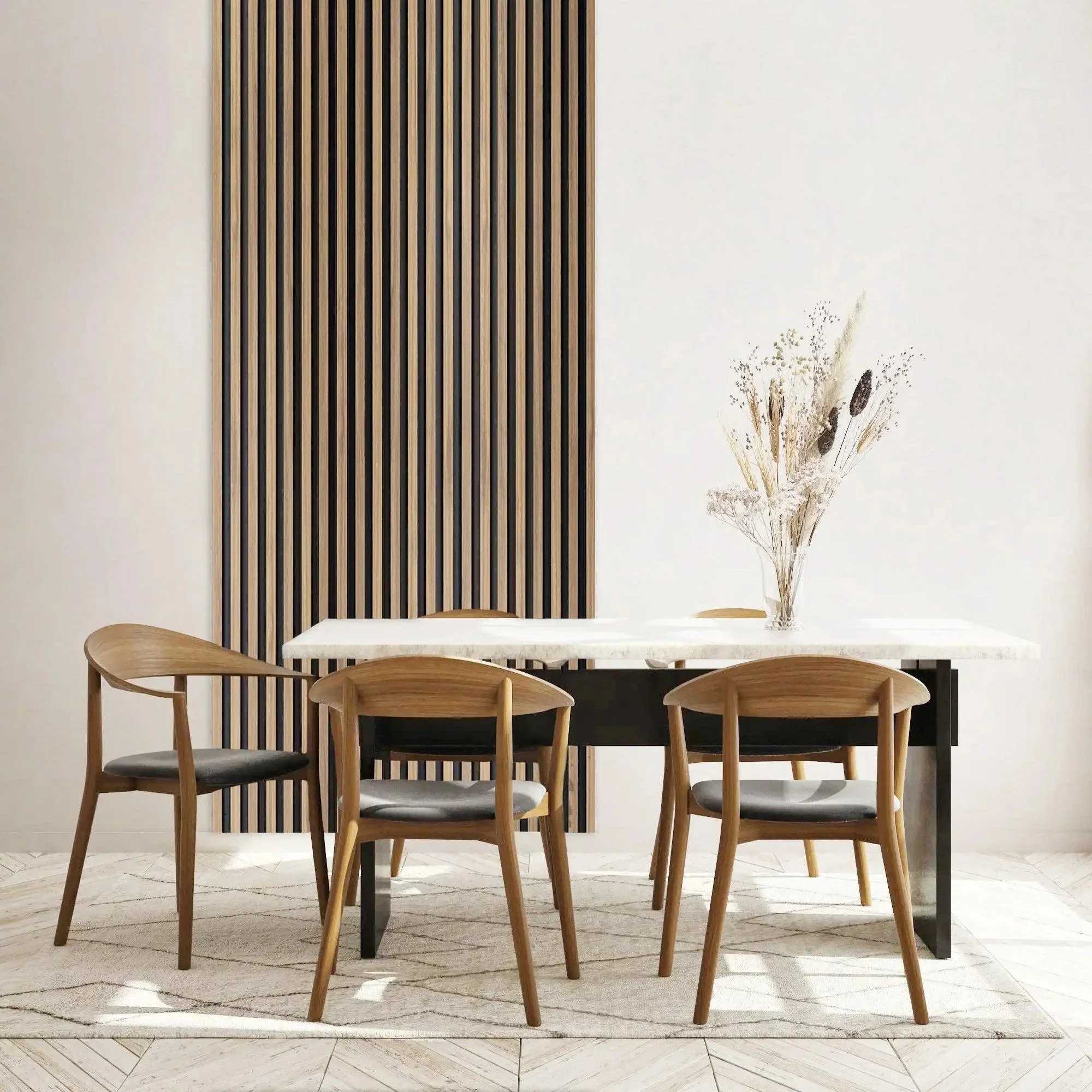 Parrot Uncle 4-Piece Pack Veneer Sound Acoustic Wood Wall Panels - Image 6