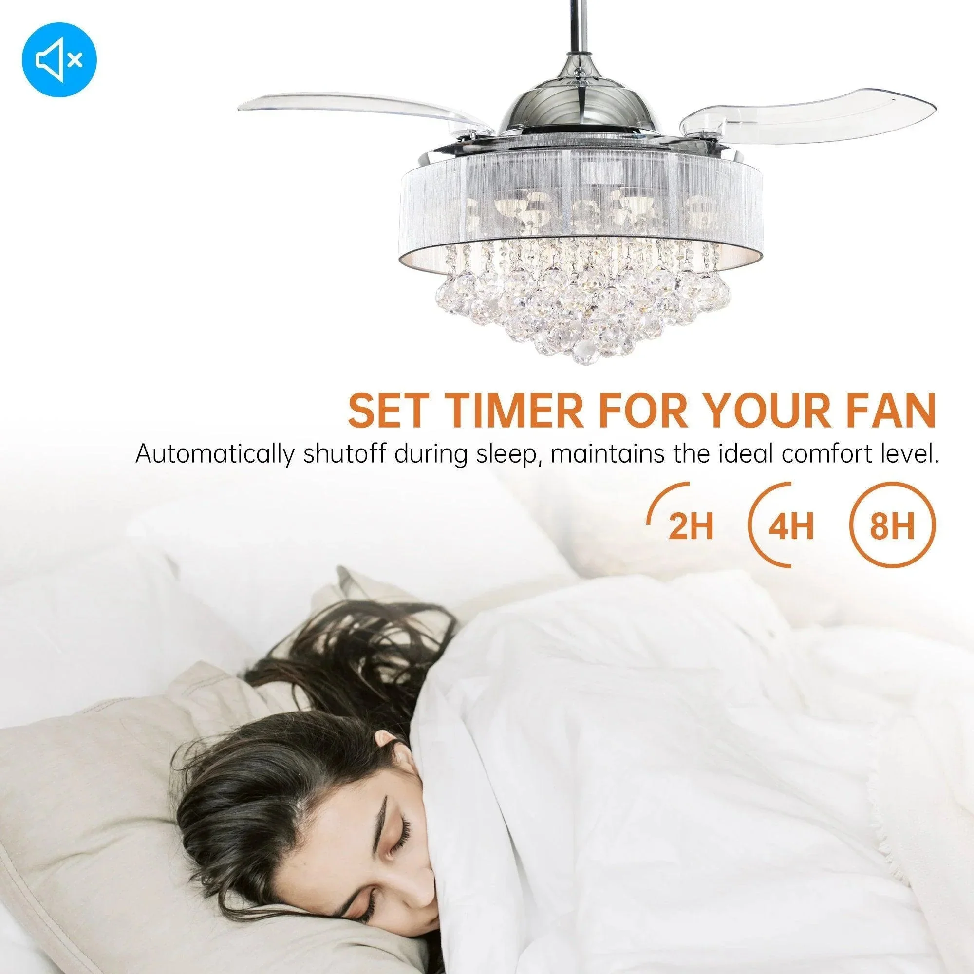 Parrot Uncle 42-Inch Broxburne Smart Fan with LED Light (F4601WY-SMART) - Image 8