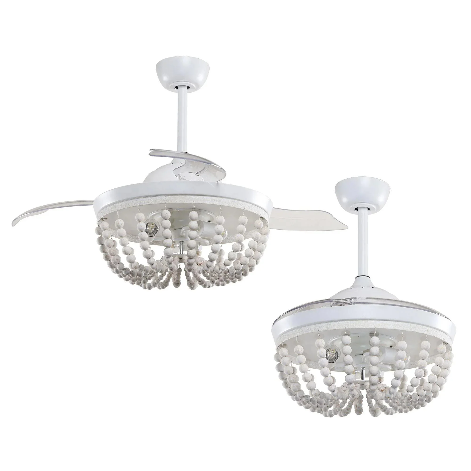 Parrot Uncle 42-Inch Huang Farmhouse Wooden Beads Ceiling Fan with Lighting (F4712Q110V) - Image 8