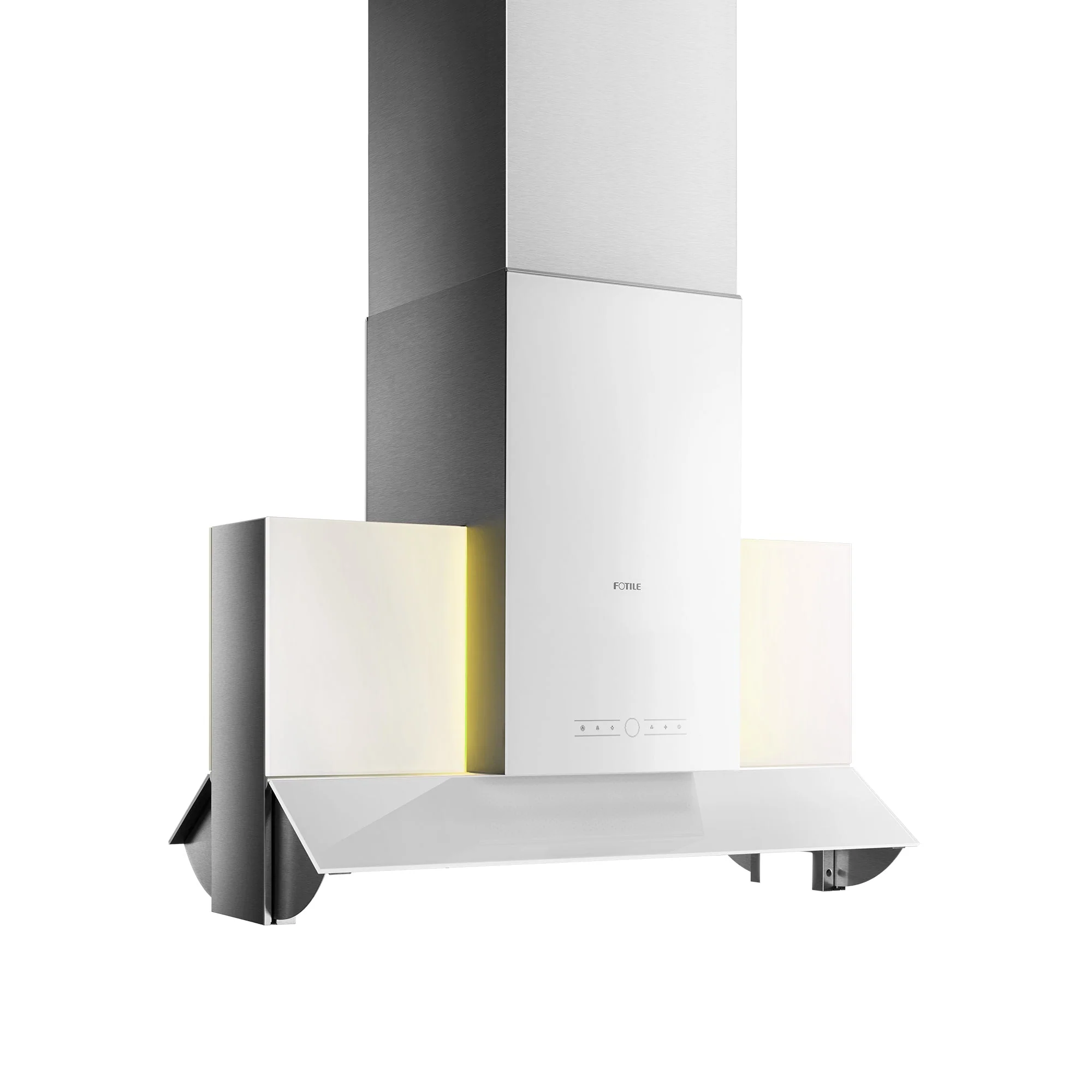 Fotile 42-Inch 1200 CFM Island Hood in Tempered Glass Panel & Stainless Steel Cover (EA06C) - Image 3