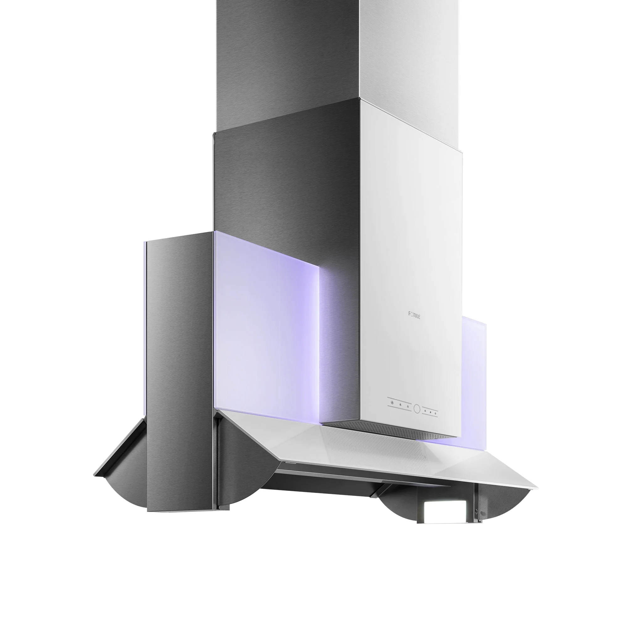 Fotile 42-Inch 1200 CFM Island Hood in Tempered Glass Panel & Stainless Steel Cover (EA06C) - Image 4