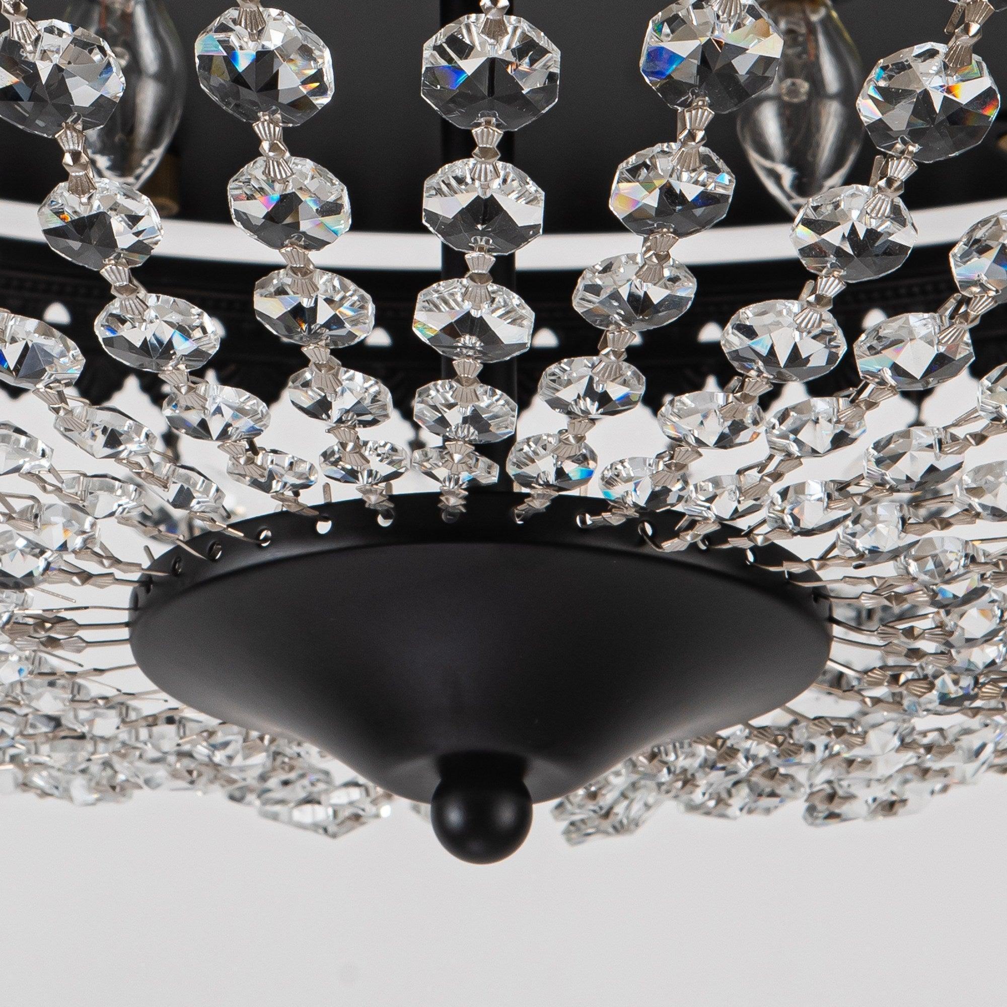 Parrot Uncle 42-Inch Servantes Modern Downrod Mount Crystal Ceiling Fan with Lighting and Remote Control - Image 23