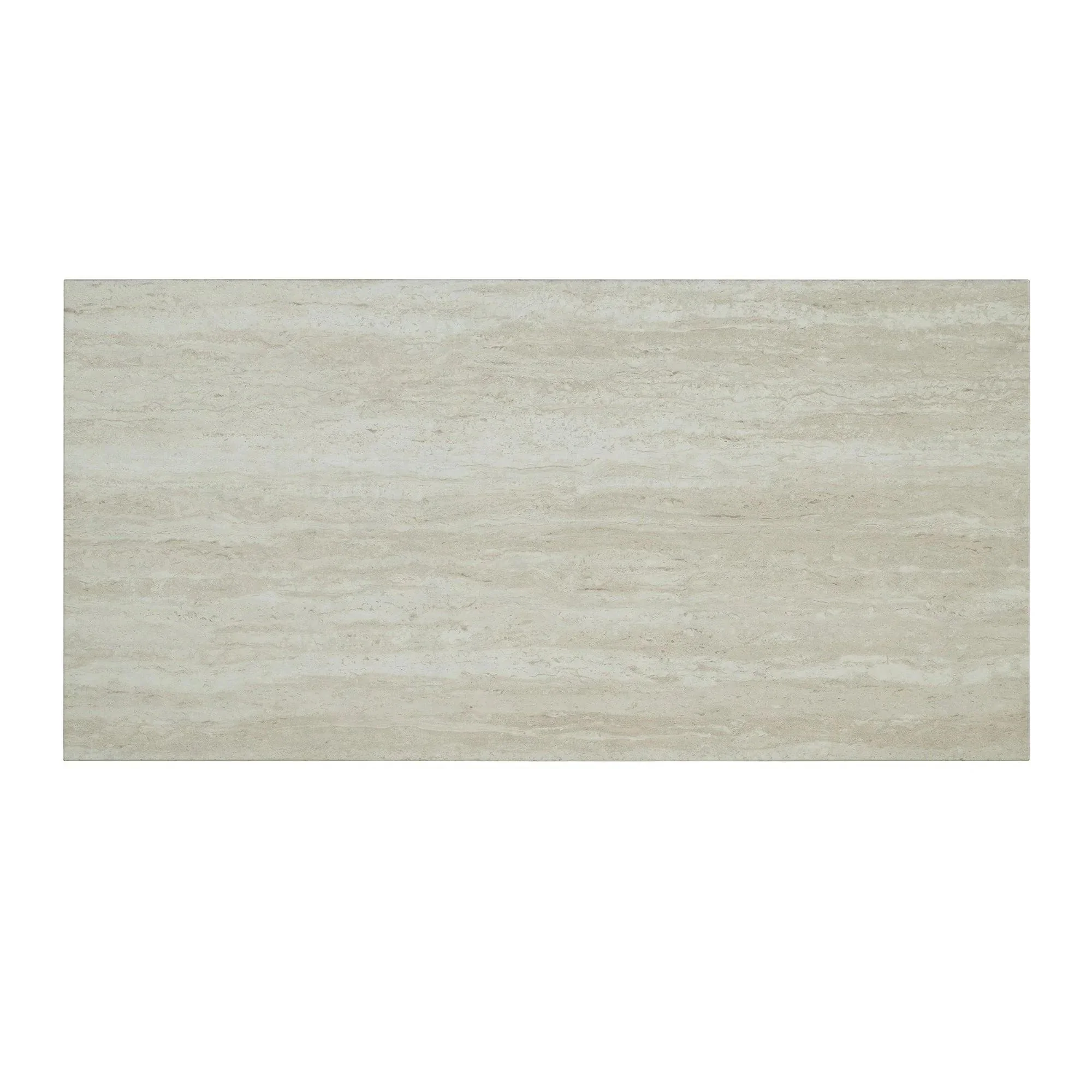 Parrot Uncle 48-Inch Modern Breakfast 1 Dining Table Set with 2 Stools for Apartment, Travertine Table Top (SL3402BK-PT-3PK-PU) - Image 11