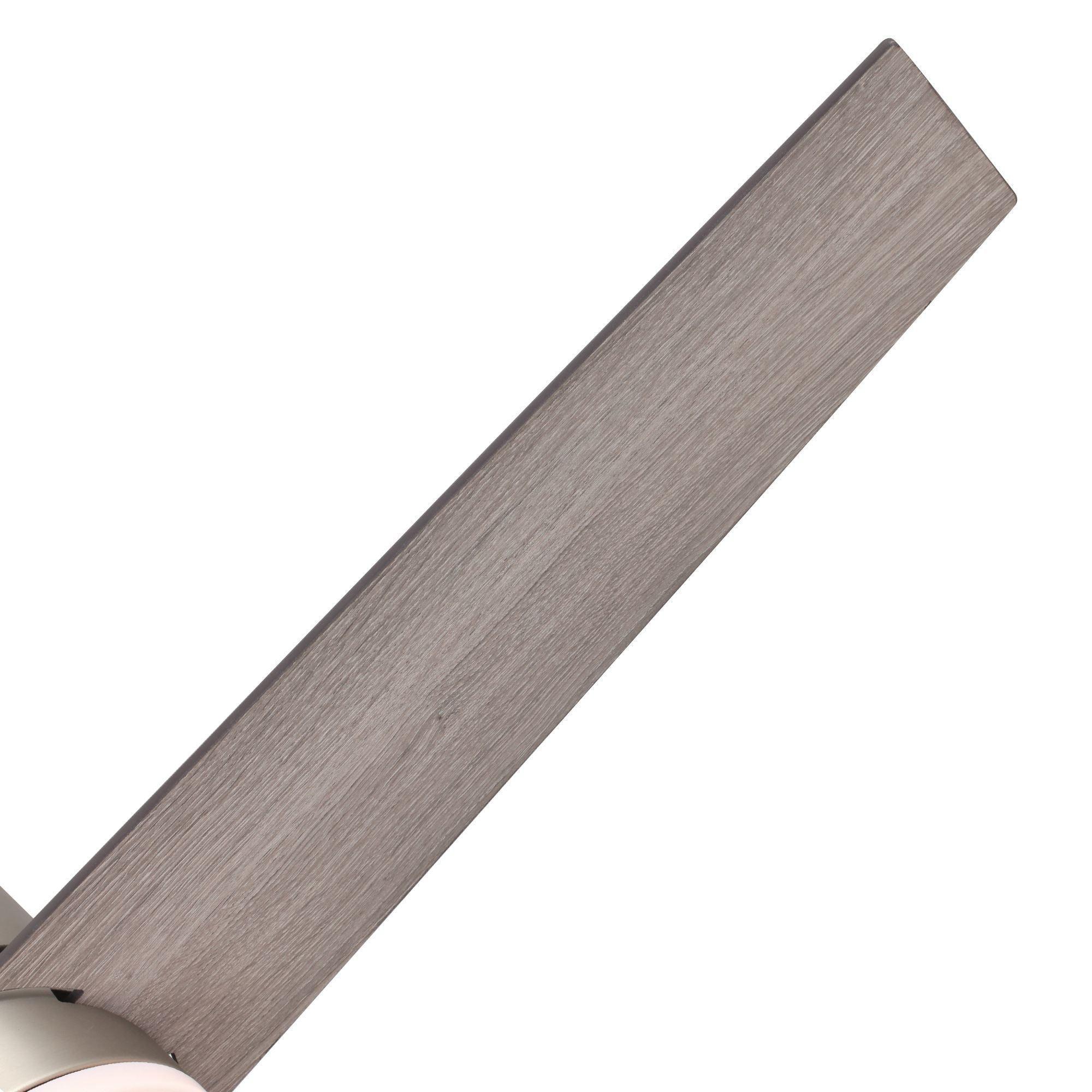 Parrot Uncle 48-Inch Satin Nickel Flush Mount Low Profile Ceiling Fan with LED Lighting (F6298SNQ110V) - Image 9