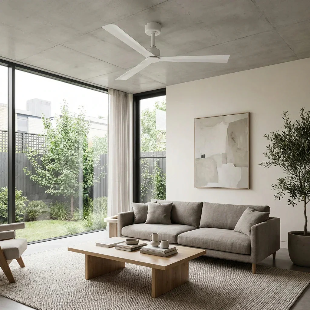 Parrot Uncle 50-Inch Erica Modern Downrod Mount Ceiling Fan with Remote Control (F5005) - Image 2
