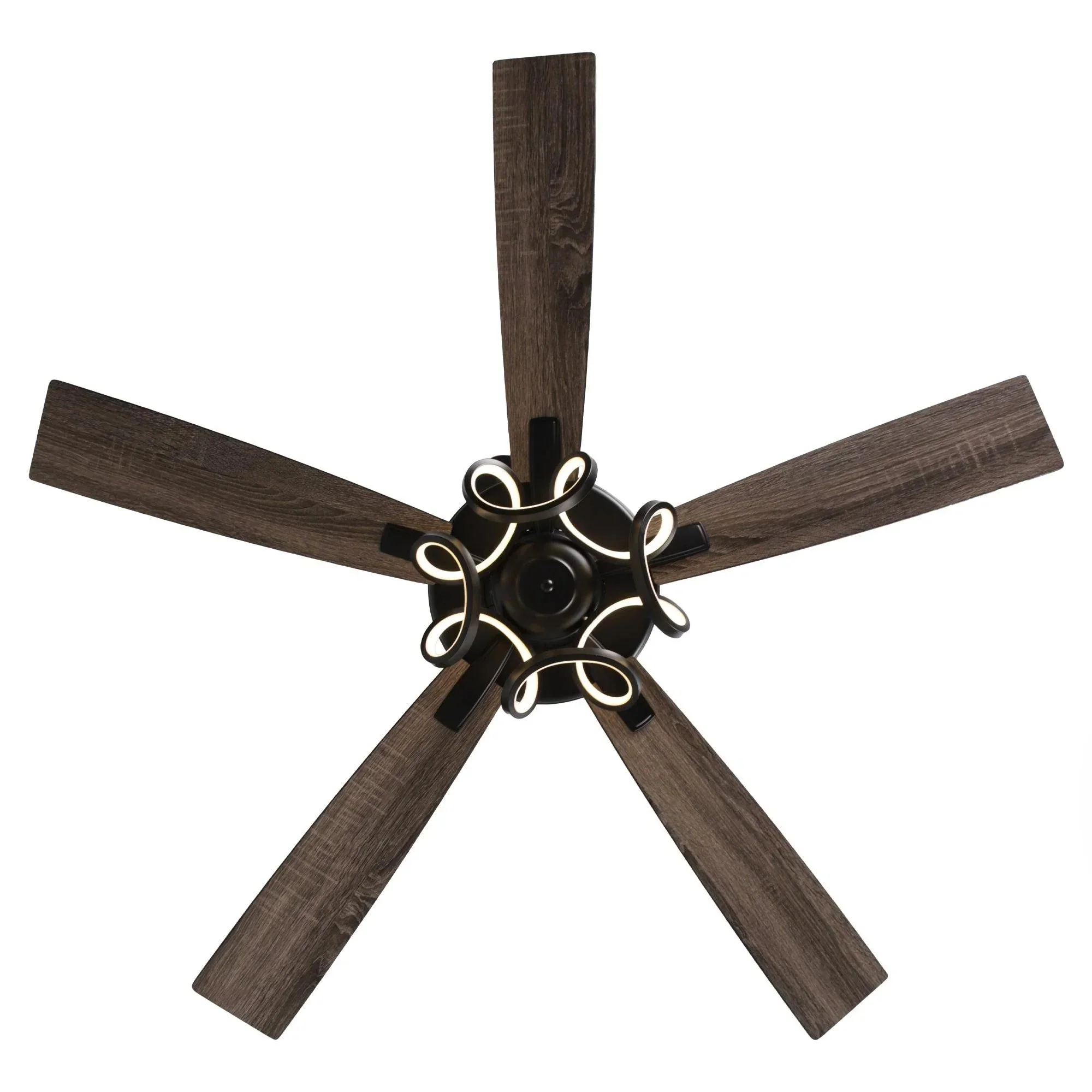 Parrot Uncle 52-Inch 6 Speed DC Black Ceiling Fan with Lighting (F6367BK110V) - Image 7