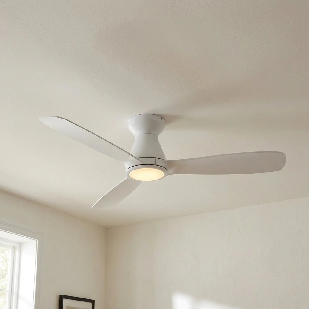 Parrot Uncle 52-Inch Ahmedabad Industrial DC Motor Flush Mount Reversible Ceiling Fan with LED Lighting and Remote Control (BBHDA199A) - Image 4