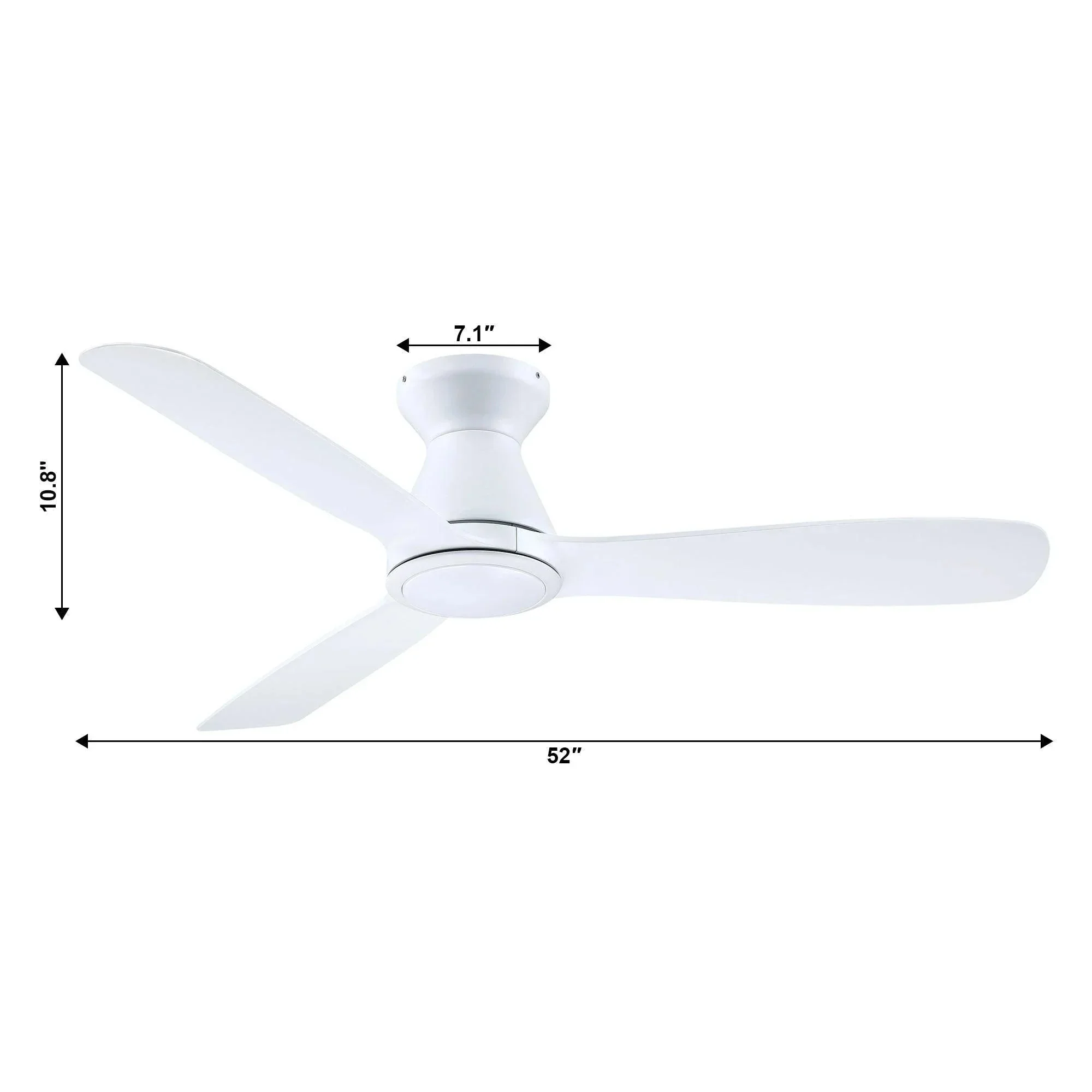 Parrot Uncle 52-Inch Ahmedabad Industrial DC Motor Flush Mount Reversible Ceiling Fan with LED Lighting and Remote Control (BBHDA199A) - Image 8