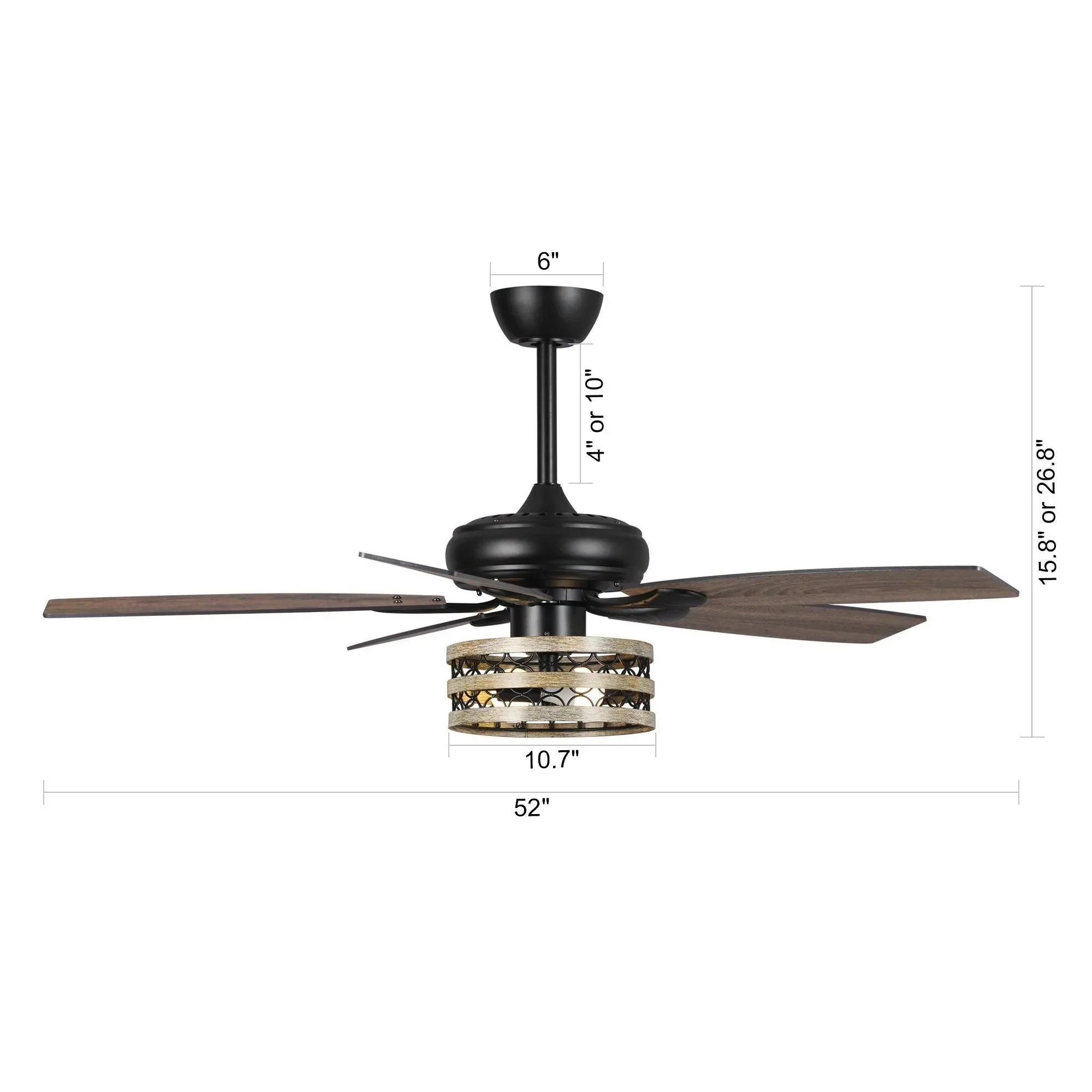 Parrot Uncle 52-Inch Alward Smart Fan with Light Kit (F6319-SMART) - Image 15