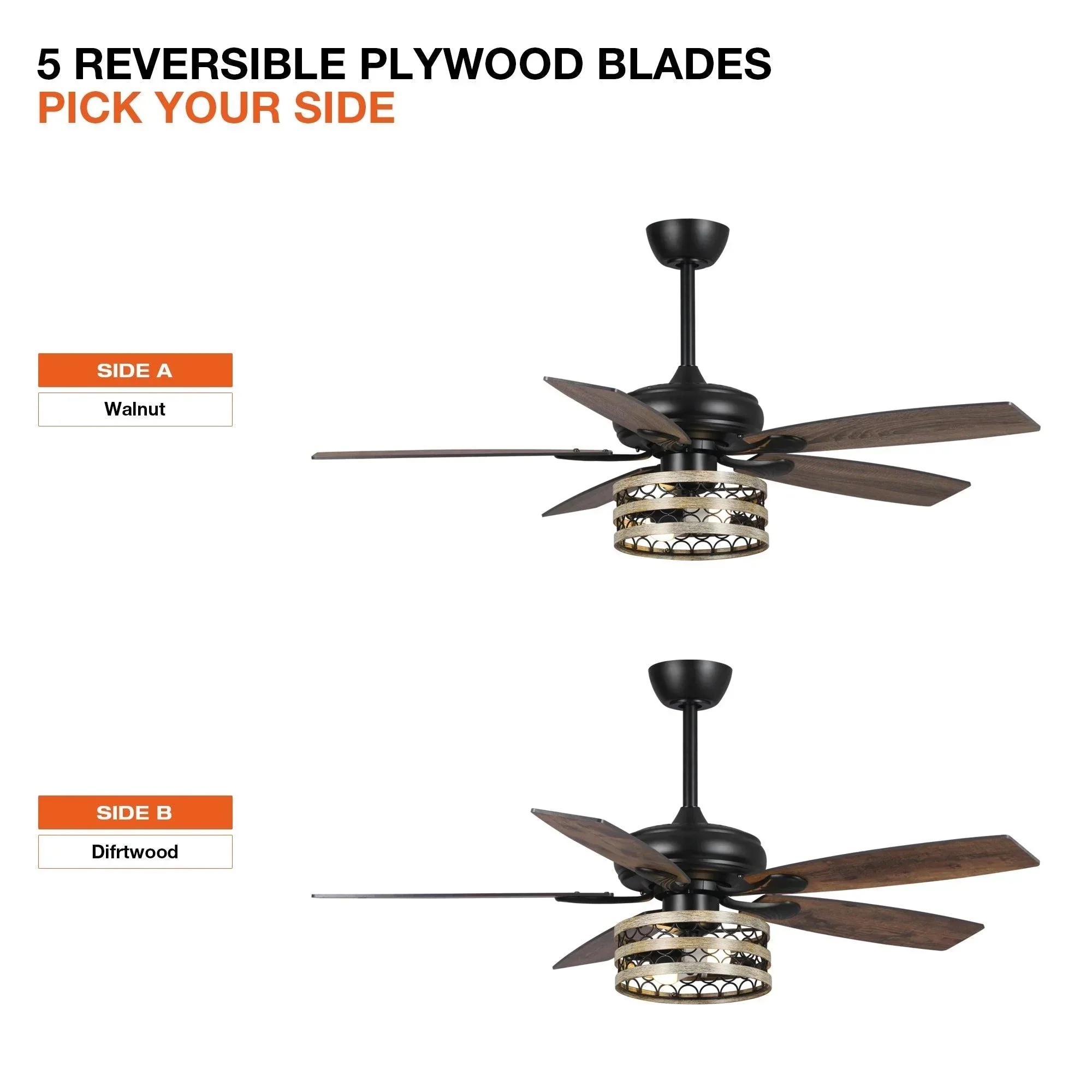 Parrot Uncle 52-Inch Alward Smart Fan with Light Kit (F6319-SMART) - Image 6